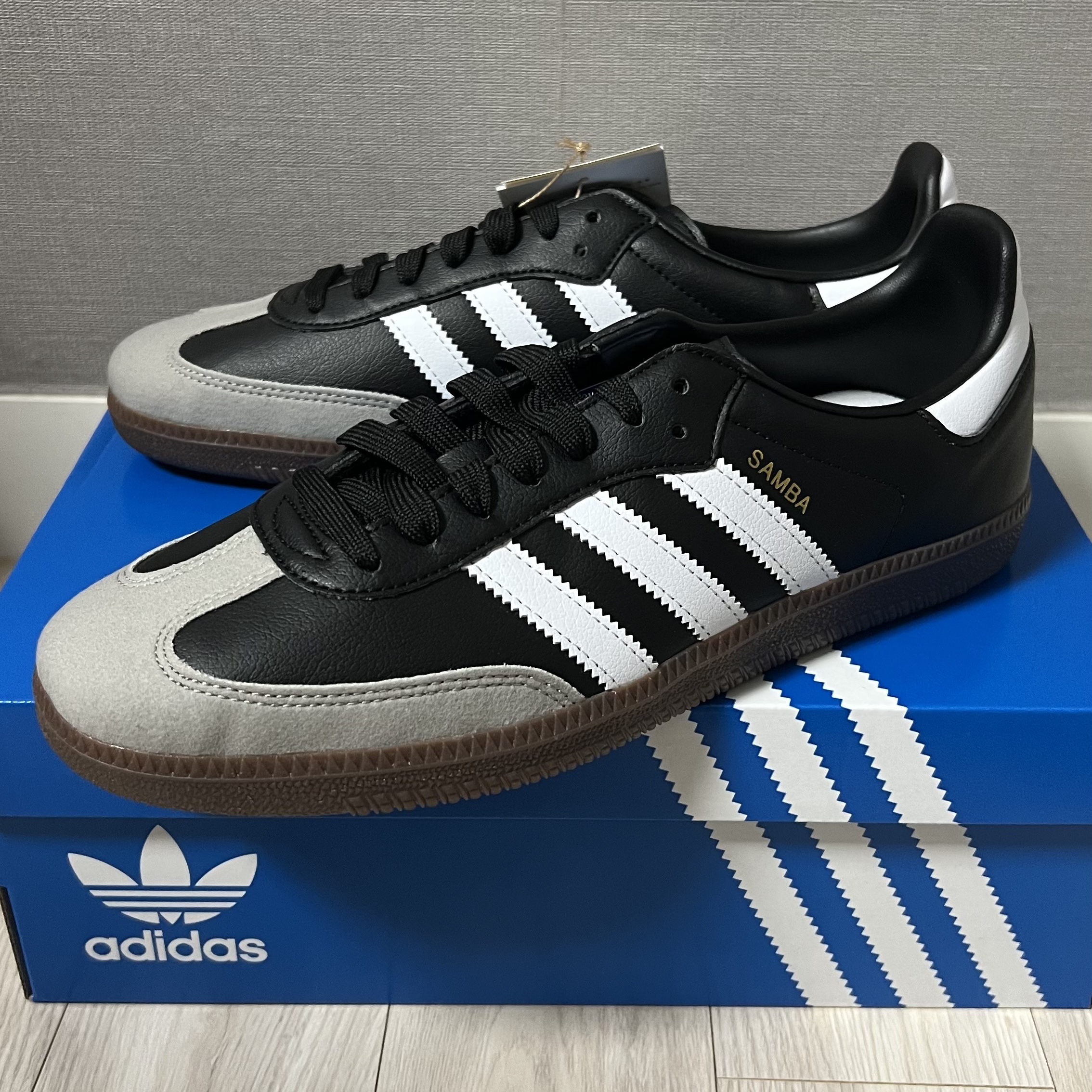 Adidas Samba Vegan Black White 착용 스타일
