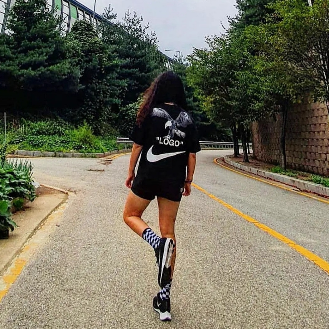 Nike x Off-White NRG A6 T-Shirt Black, (W) Nike Zoom Fly 5 Black White 착용 스타일