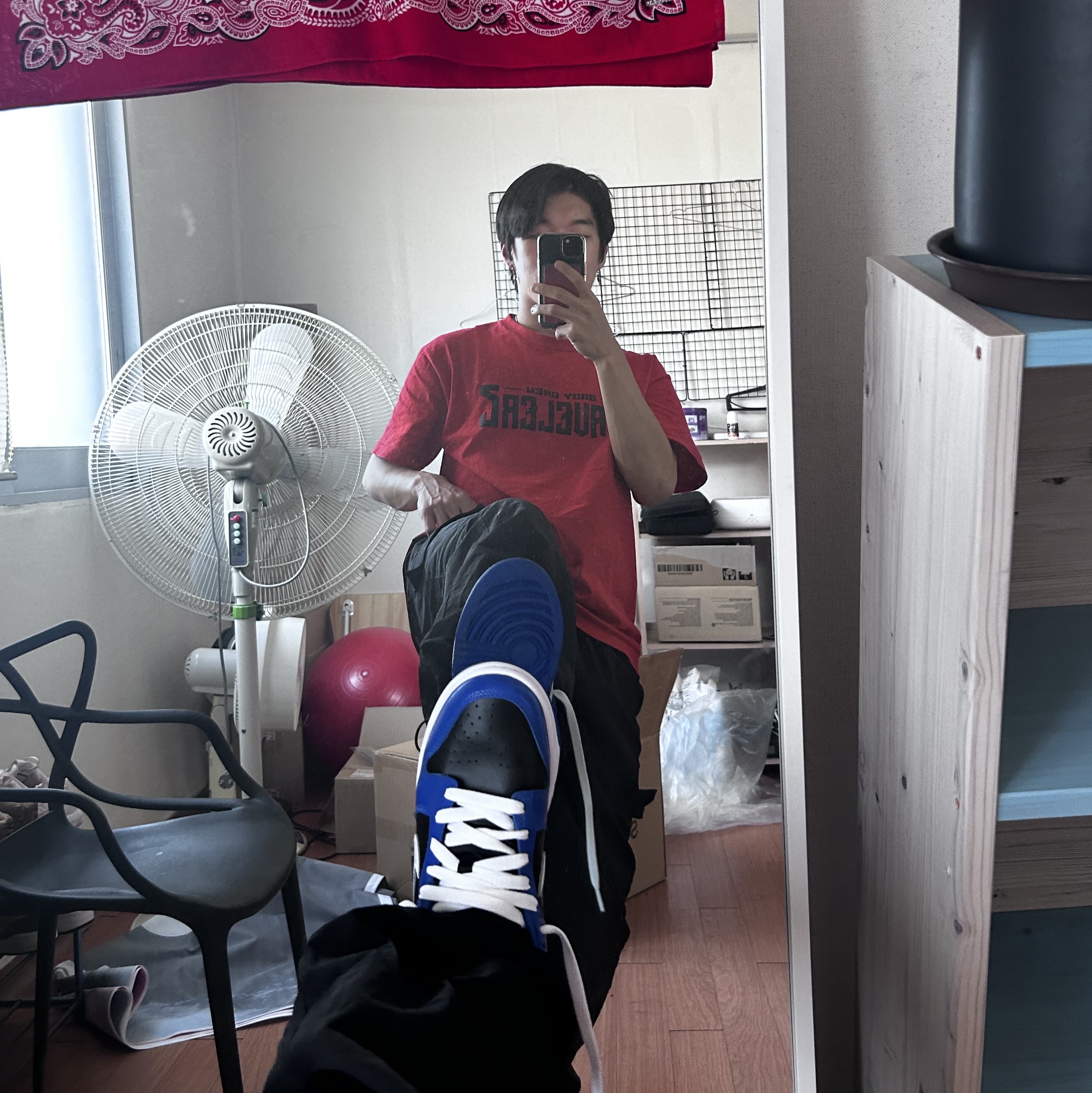 (W) Nike Dunk Low Essential Game Royal 착용 스타일