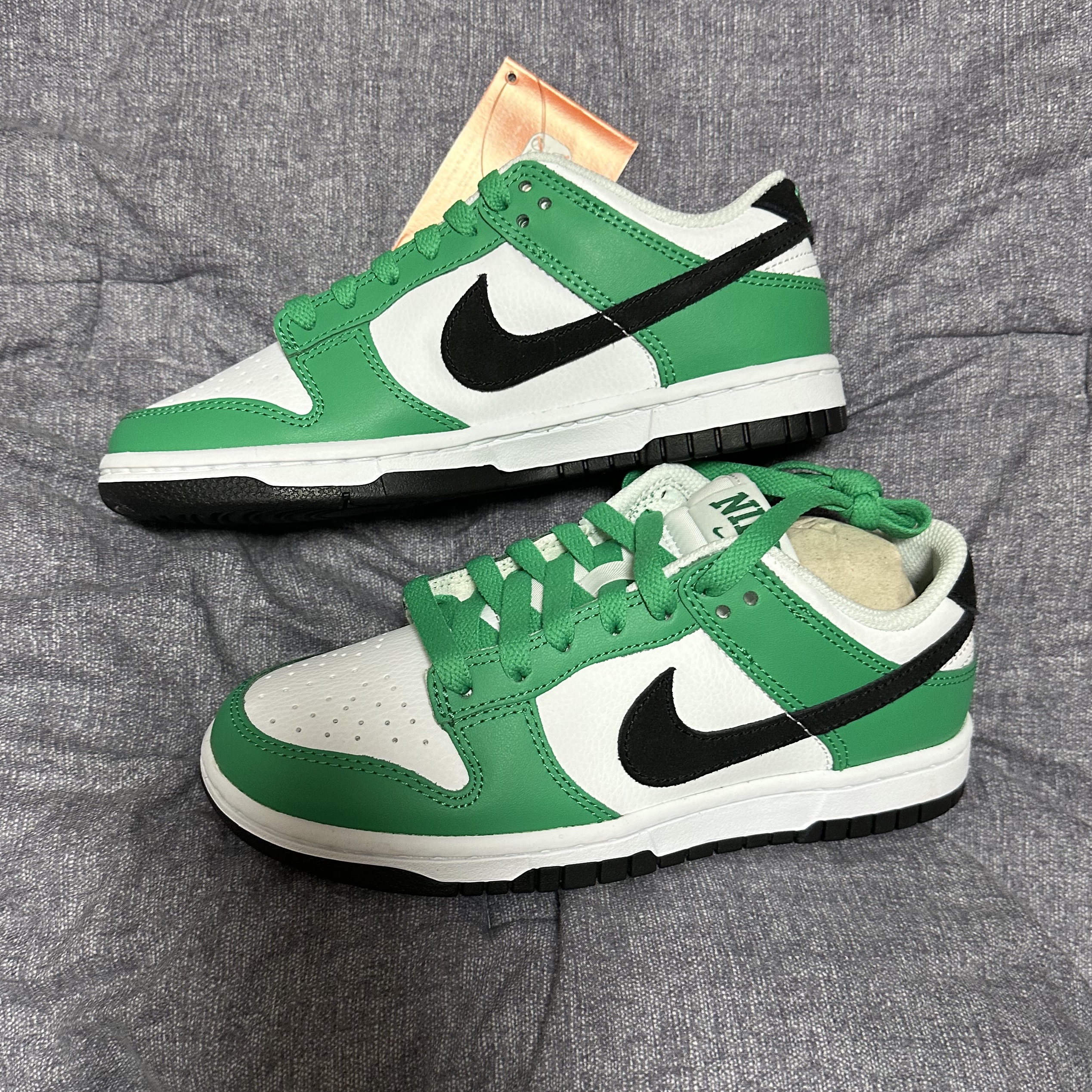 Nike Dunk Low White Green 착용 스타일 - 4
