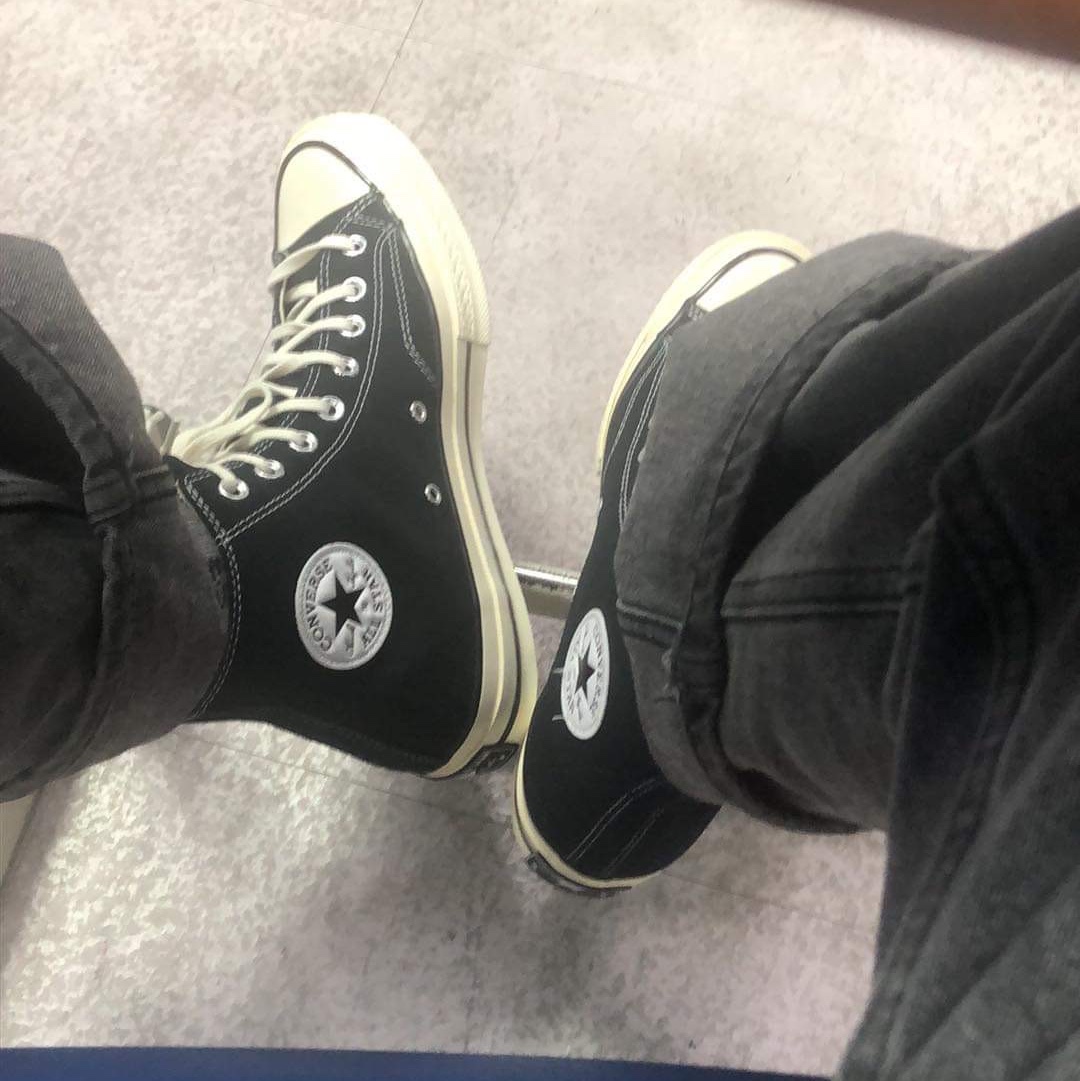 Converse Chuck 70 Hi Black 착용 스타일