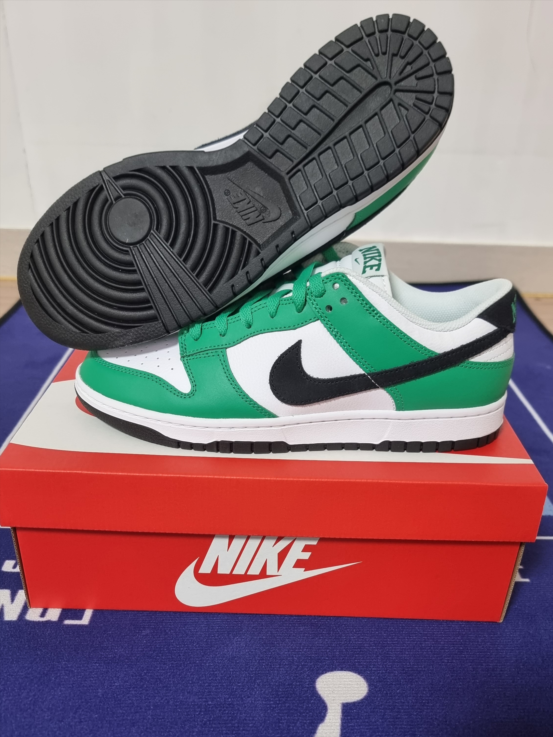 Nike Dunk Low White Green 착용 스타일 - 5