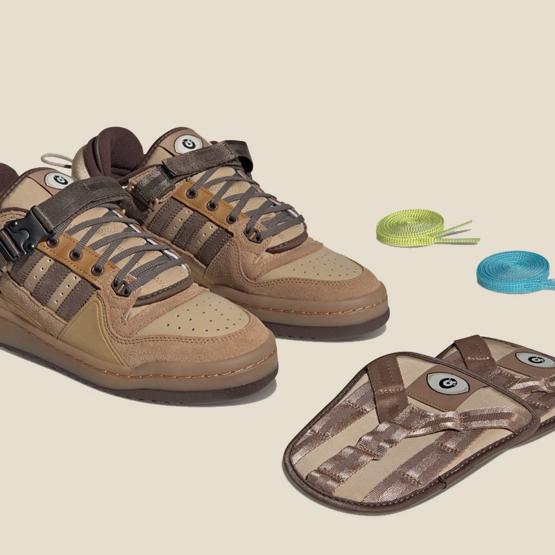 Adidas x Bad Bunny Forum 84 Low The First Cafe 착용 스타일
