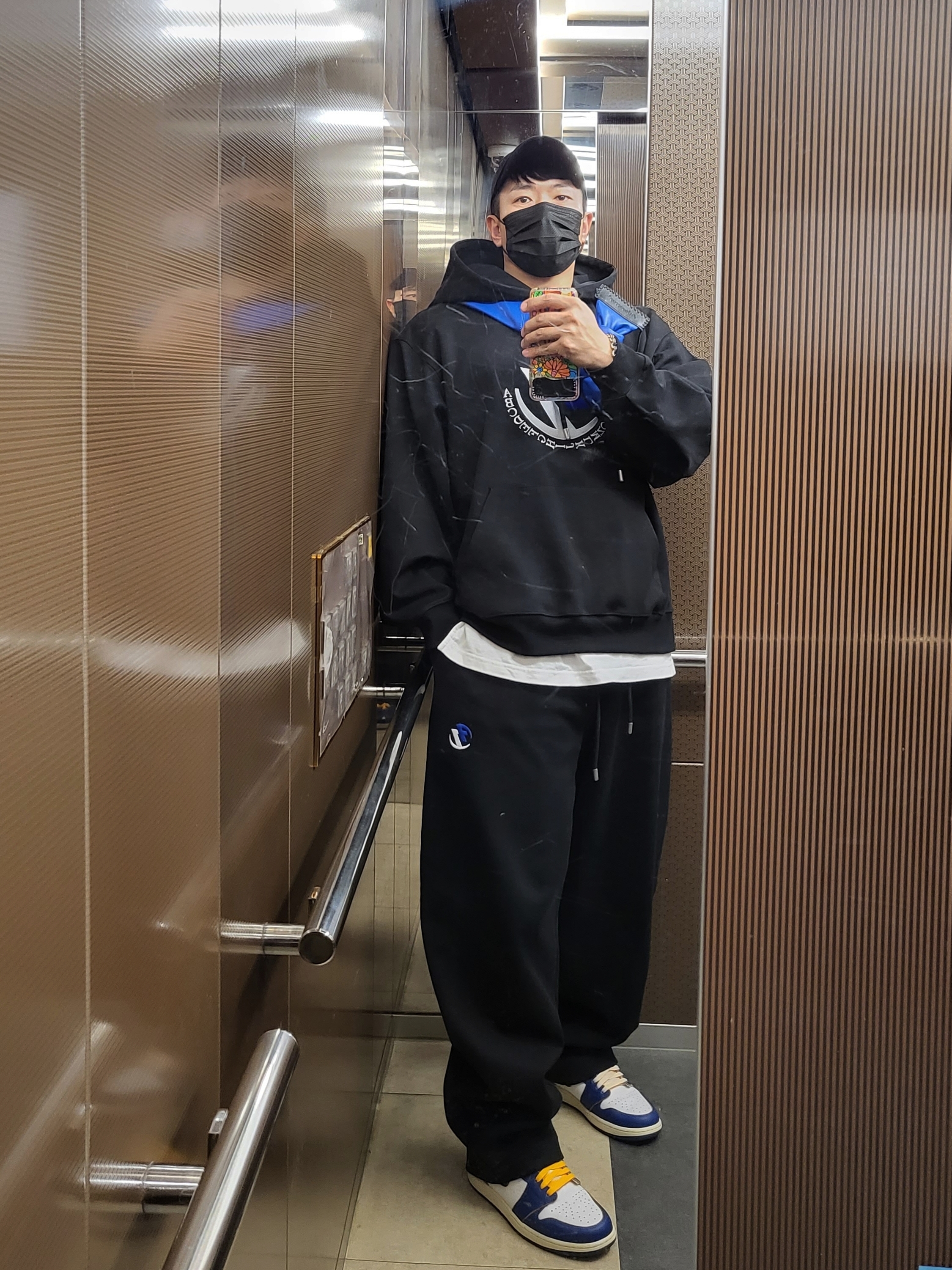 Ader Error x Zara Pleated Cap Black, Zara x Ader Error Embroidery Hooded Sweatshirt Black 착용 스타일