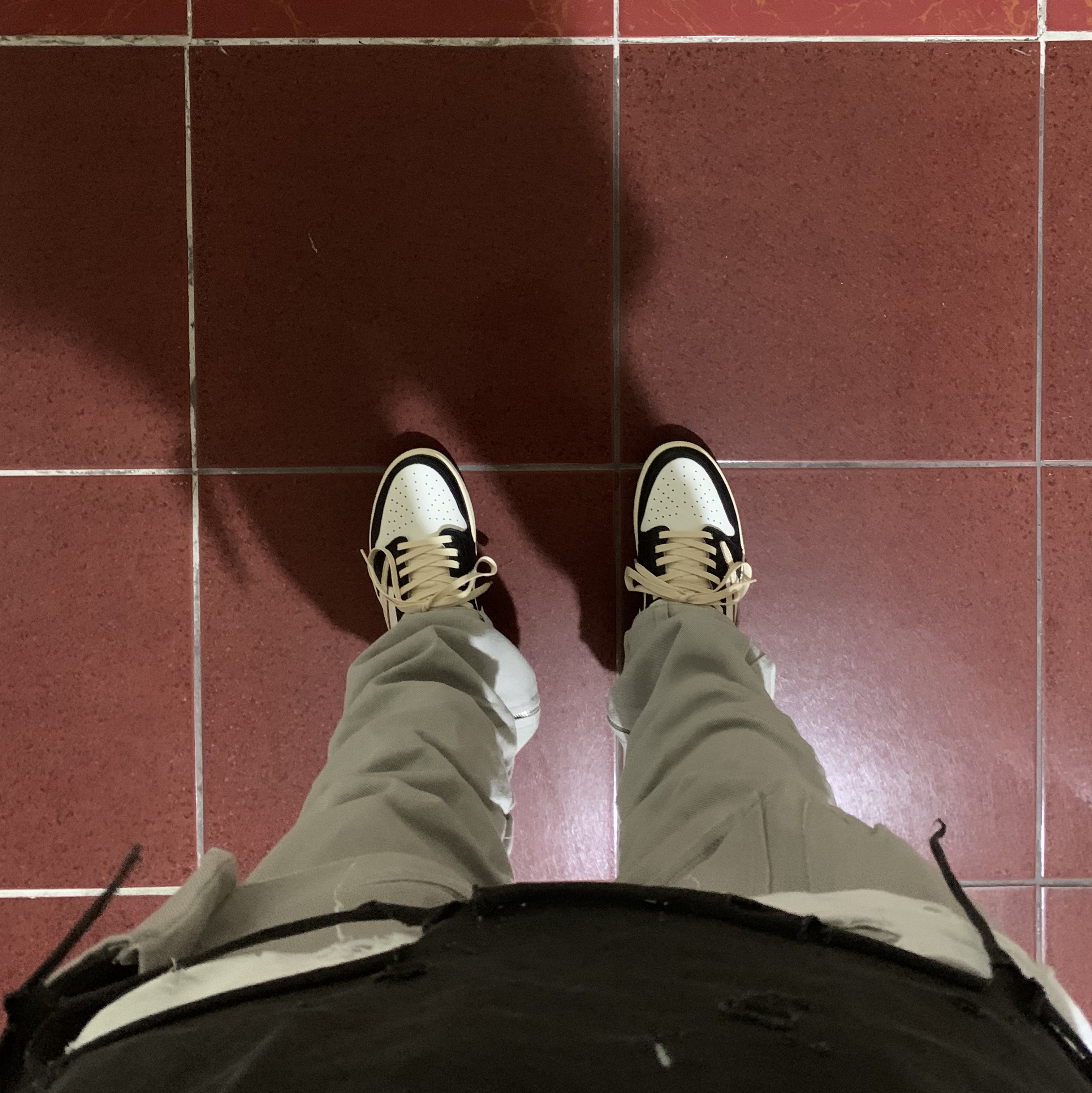 Jordan 1 x Travis Scott x Fragment Retro Low OG SP Military Blue 착용 스타일