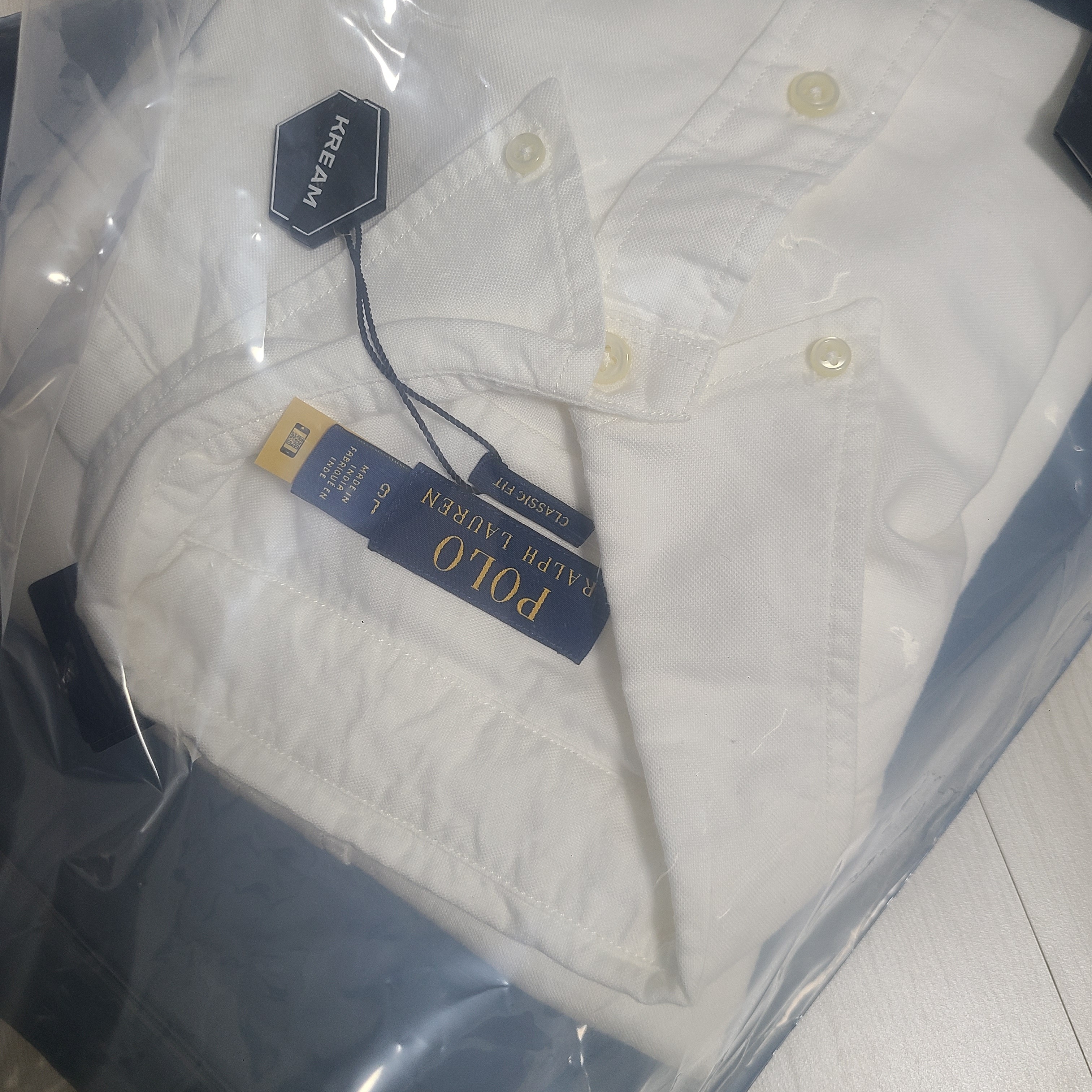 [30% 적립] Polo Ralph Lauren Classic Fit Garment Dyed Oxford Shirt White 착용 스타일 - 2