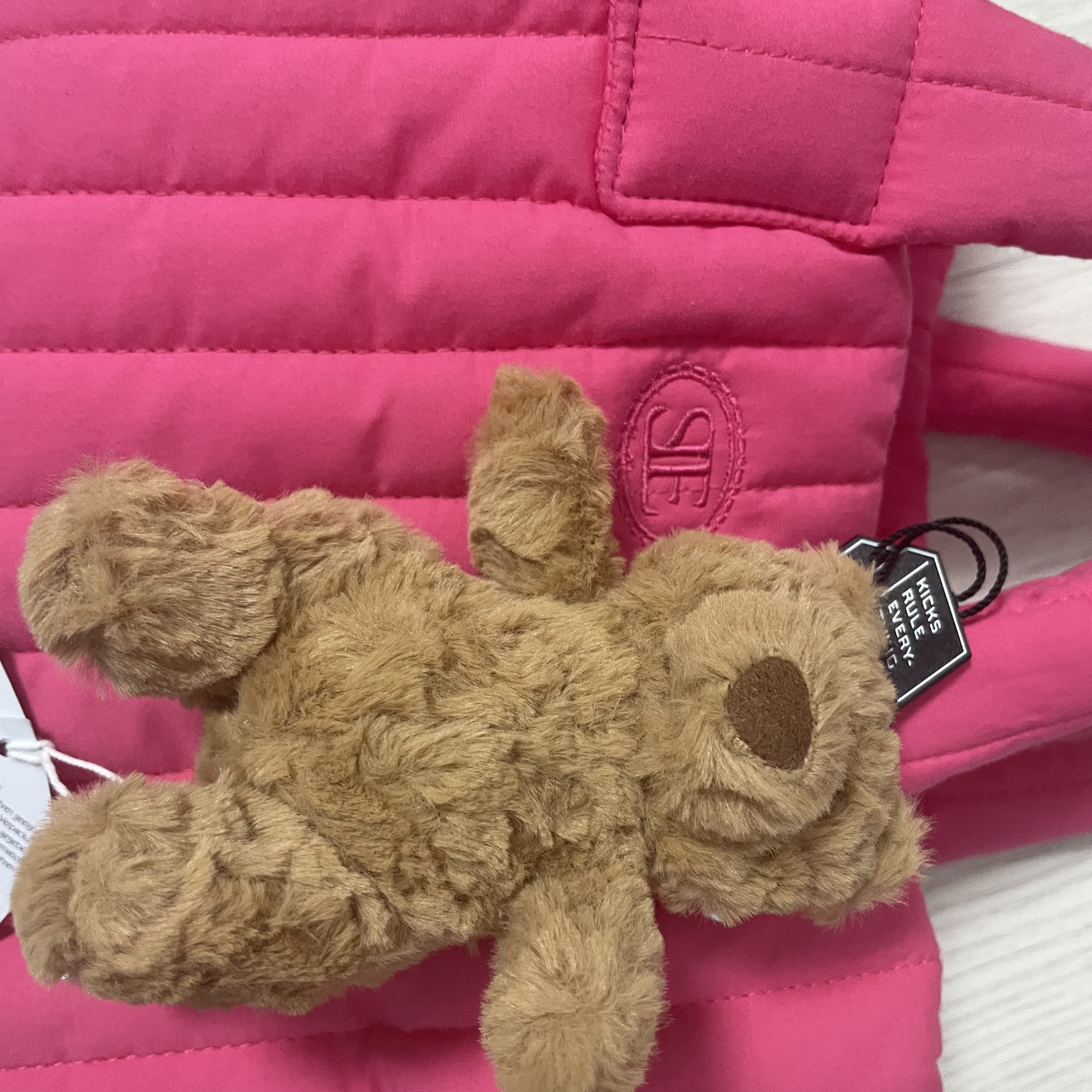 Jellycat Bartholomew Bear Bag Charm Brown 착용 스타일 - 4