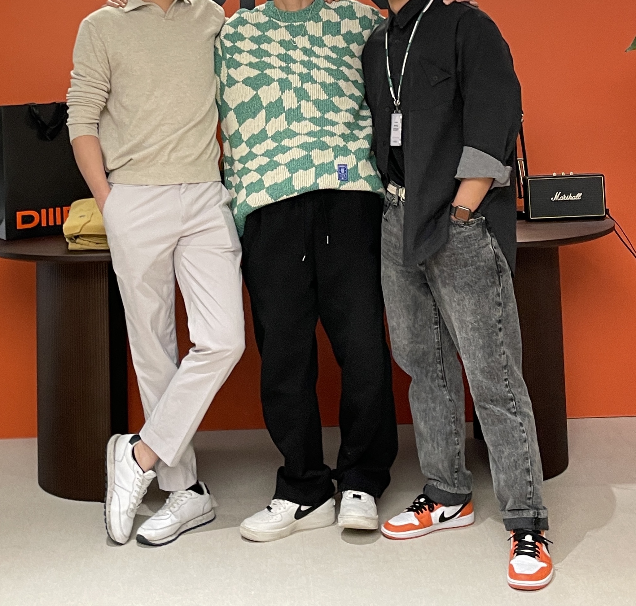 (W) Jordan 1 Low OG Starfish, Nike x Ambush Air Force 1 Low SP Phantom 착용 스타일