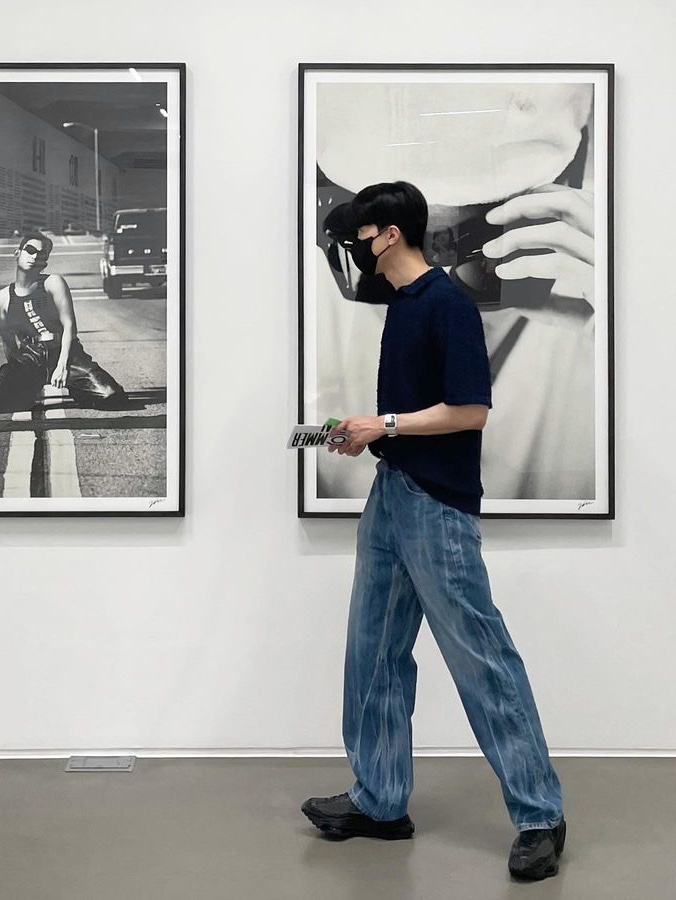 나이키 x 매튜 M 윌리엄스 줌 004 트리플 블랙 착용 스타일 - 2