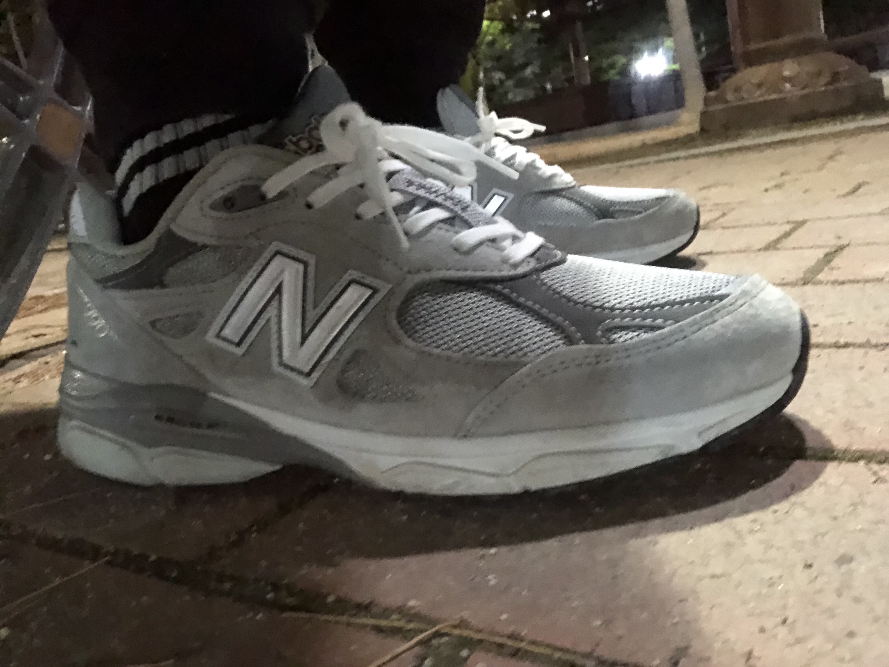 New Balance 990v3 Made in USA Grey - D Standard 착용 스타일