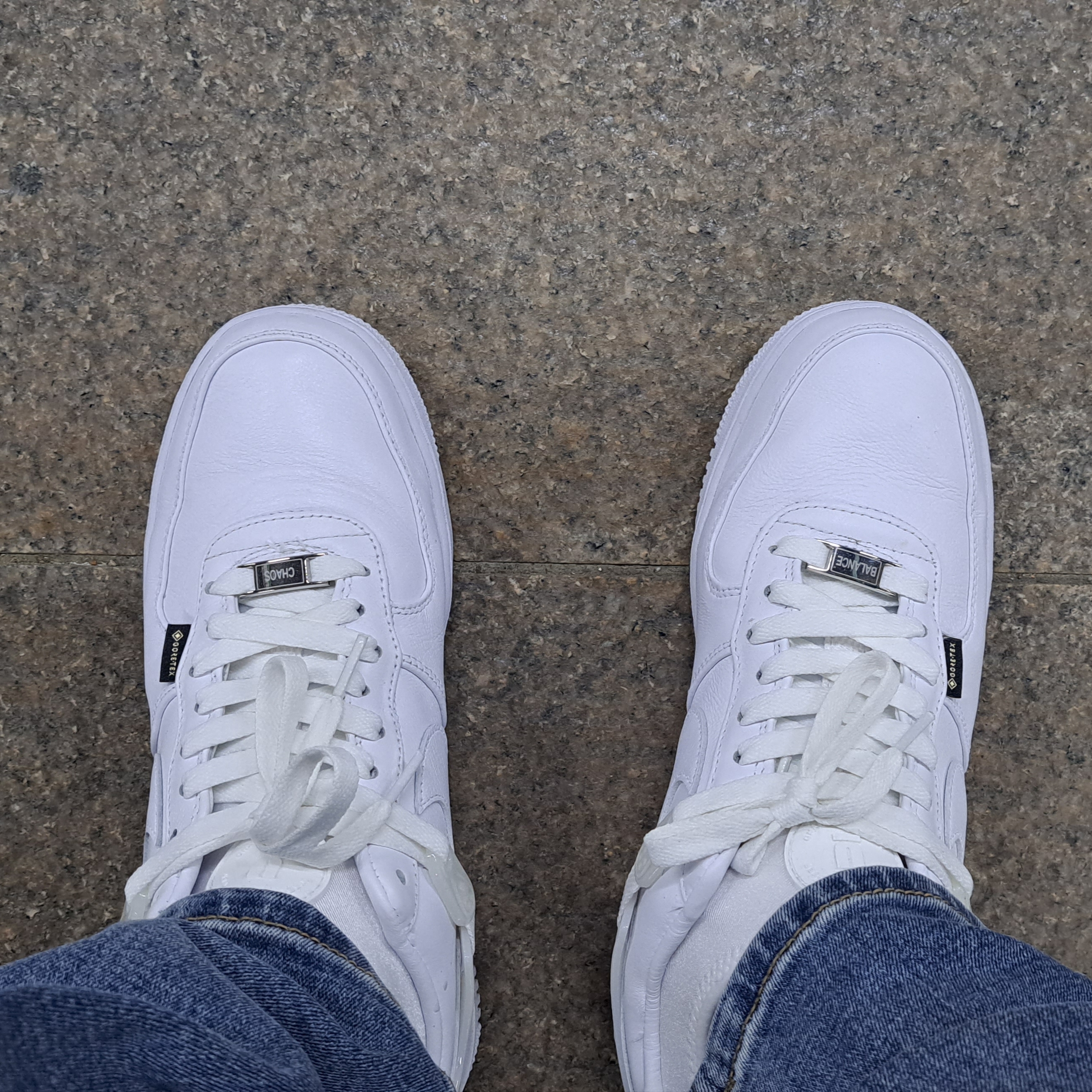 Nike x Undercover Air Force 1 Low SP White 착용 스타일