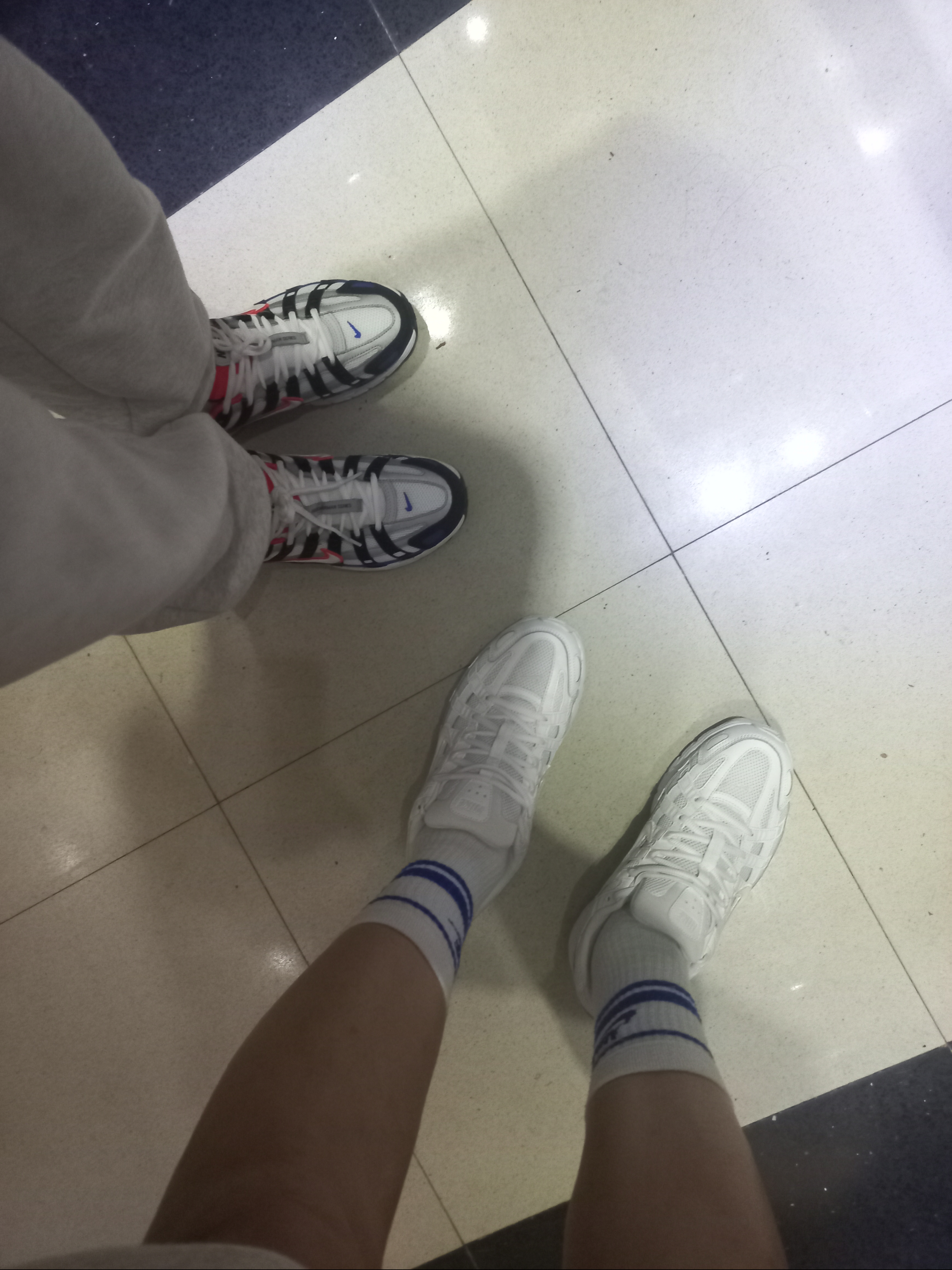 Nike P-6000 Black Orange Blue, (W) Nike P-6000 White 착용 스타일