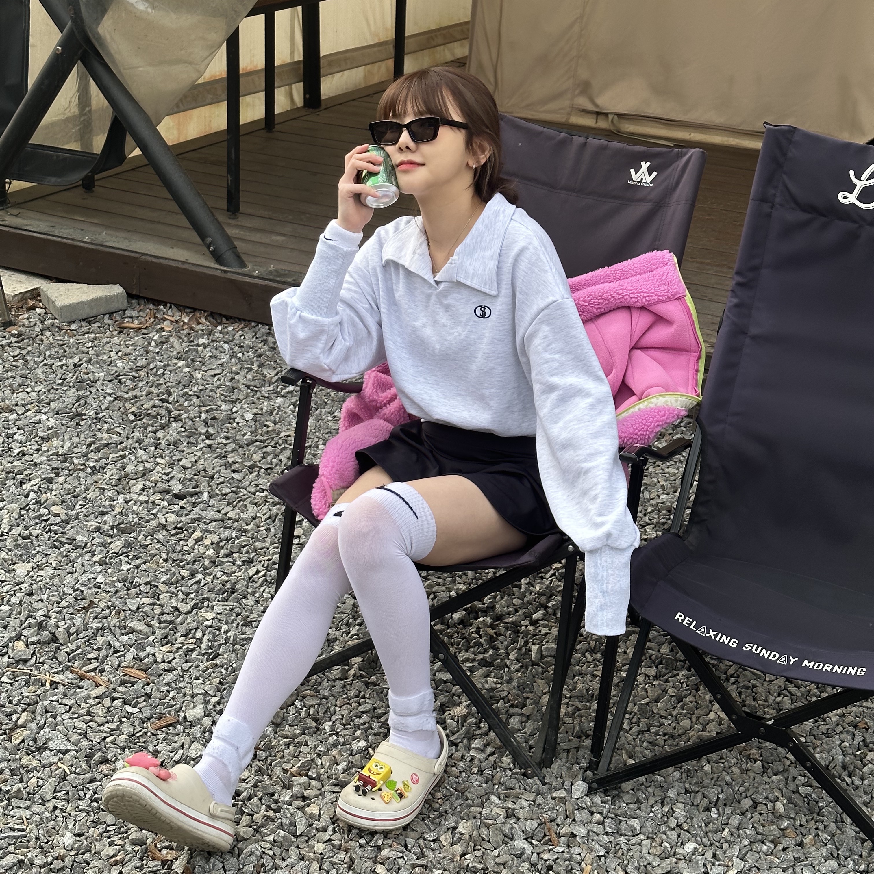 Crocs Crocband Clog Stucco Melon, (W) Nike Dri-Fit Victory Tennis Skirt Black - Asia 착용 스타일 - 2