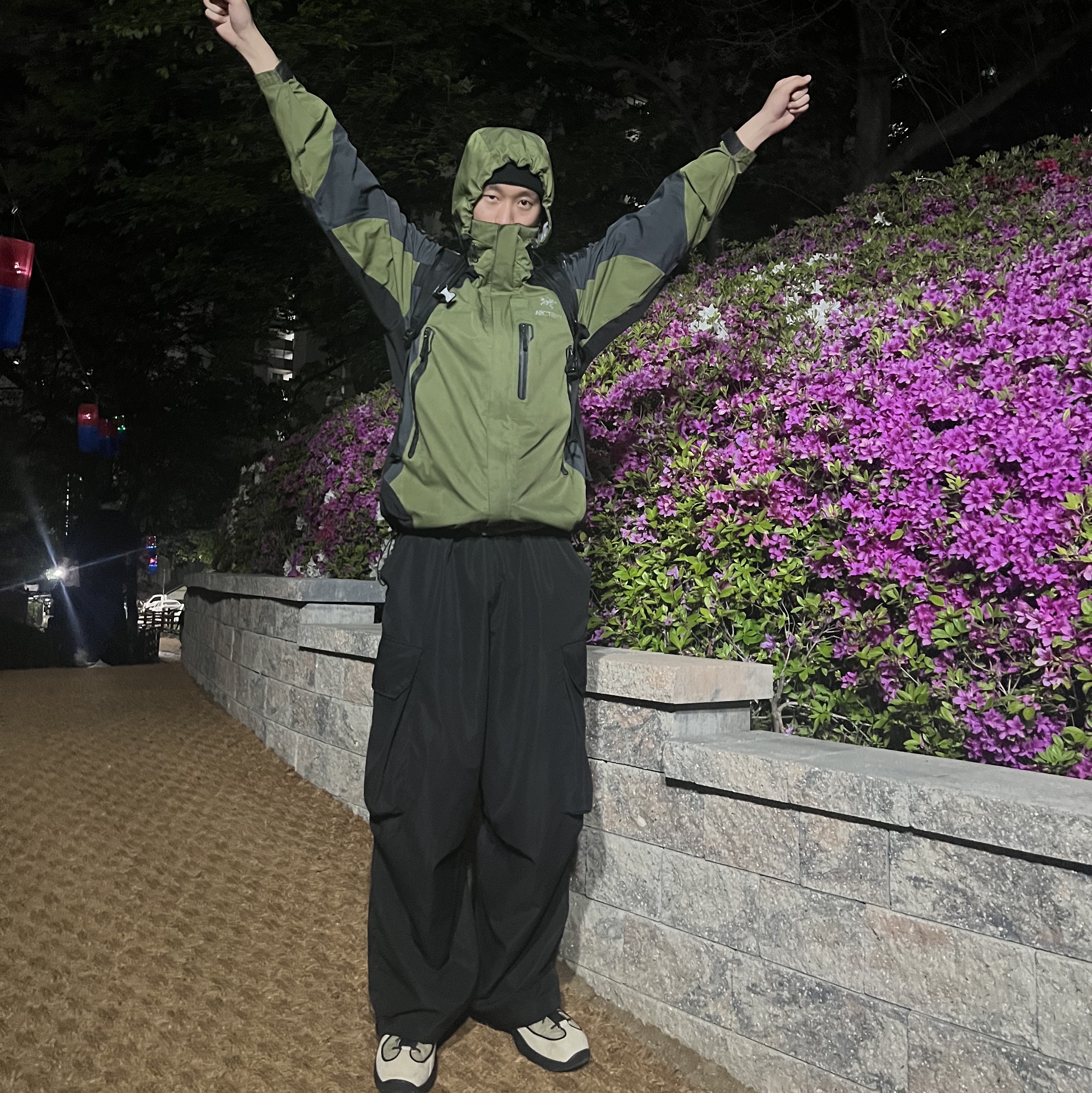 Nike x Stussy Air Penny II Rattan and Limestone 착용 스타일 - 1