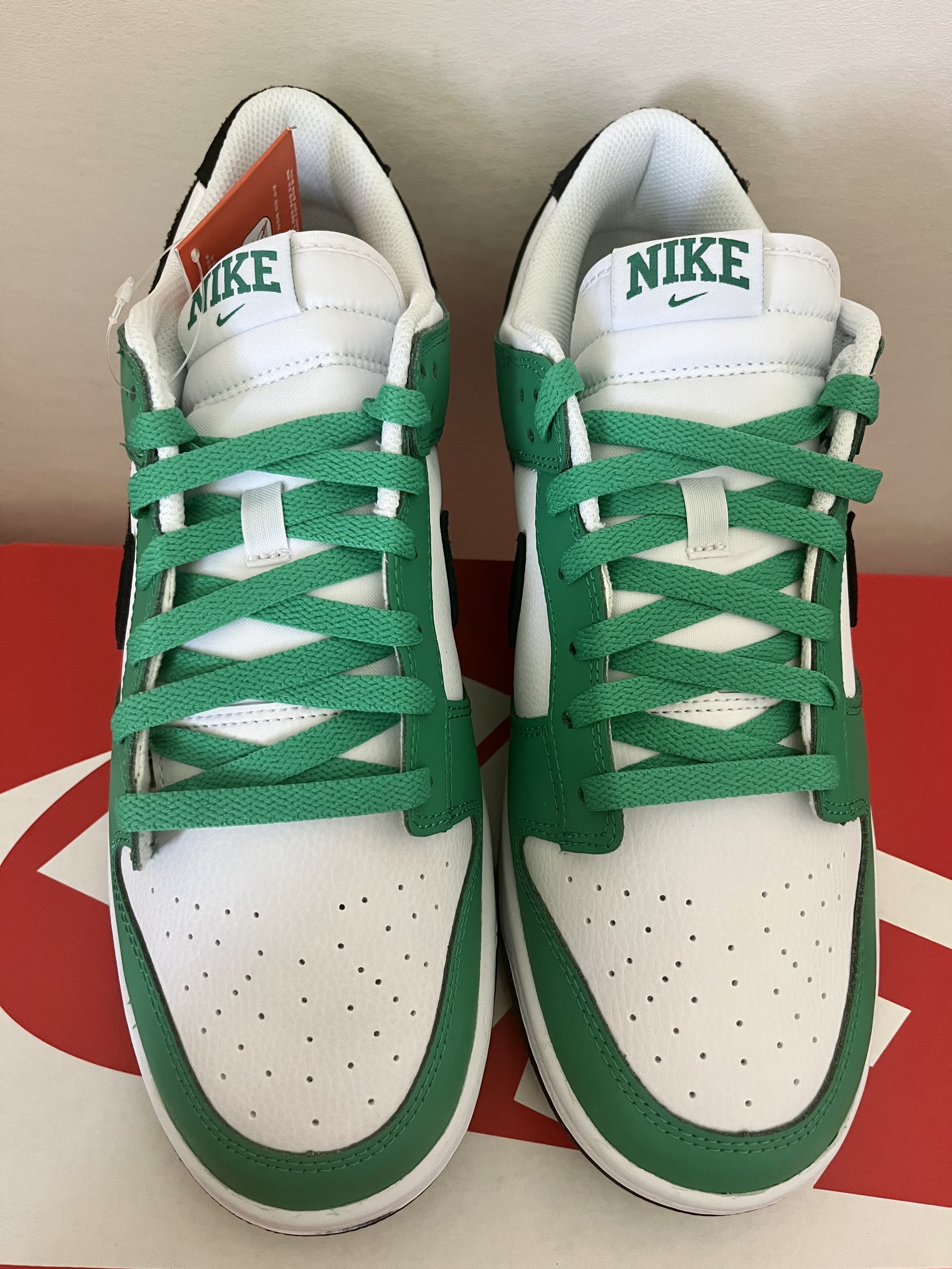 Nike Dunk Low White Green 착용 스타일 - 4