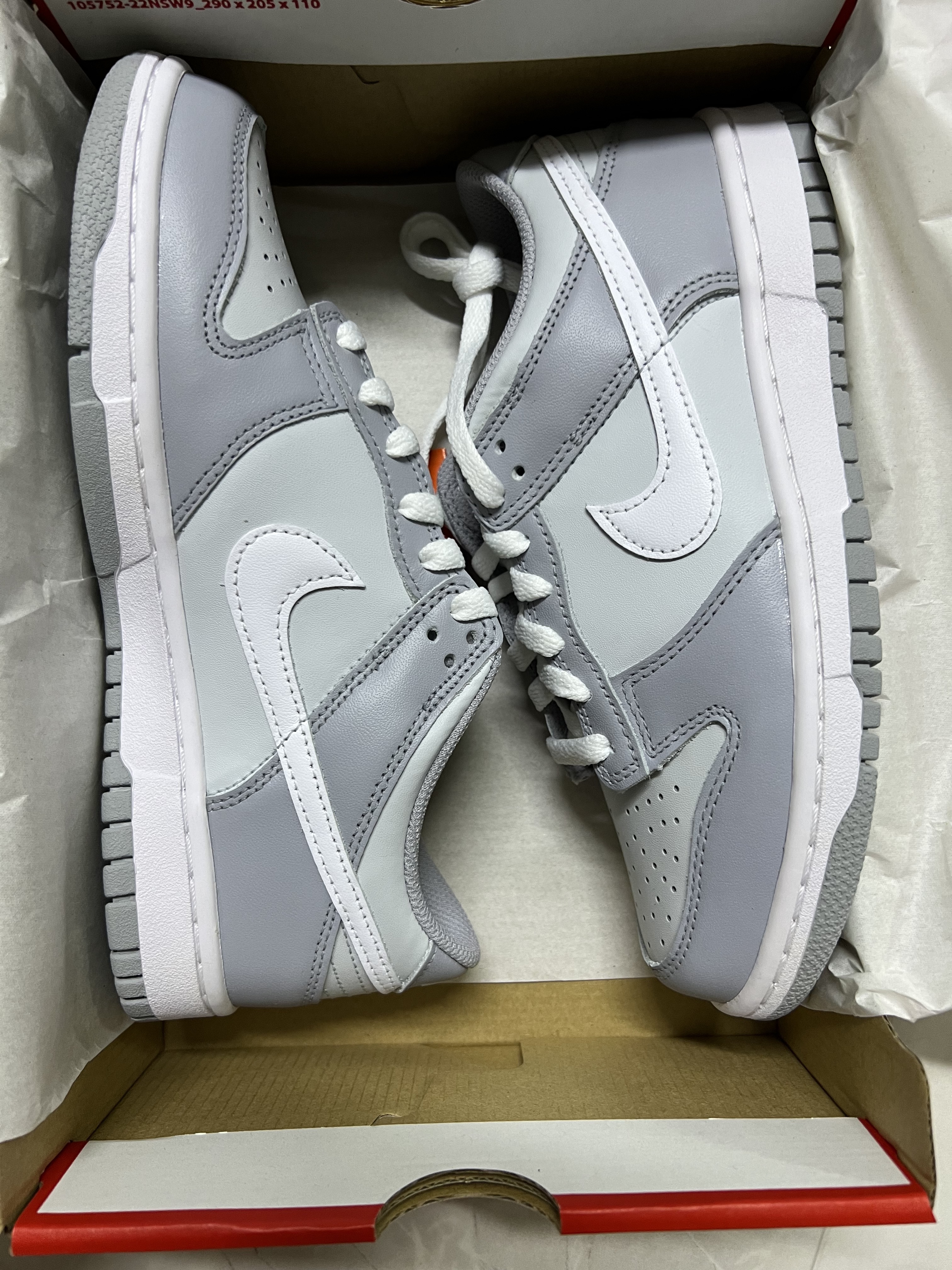 (GS) Nike Dunk Low Wolf Grey 착용 스타일