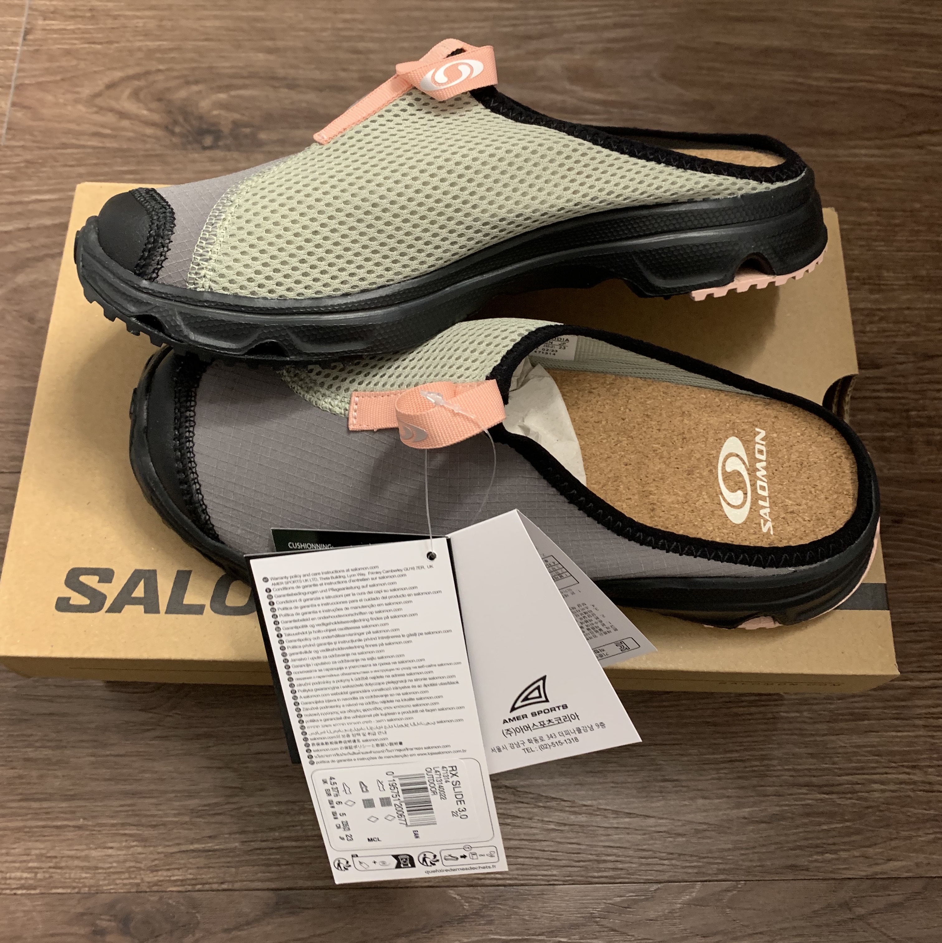 Salomon RX Slide 3.0 Pewter 착용 스타일