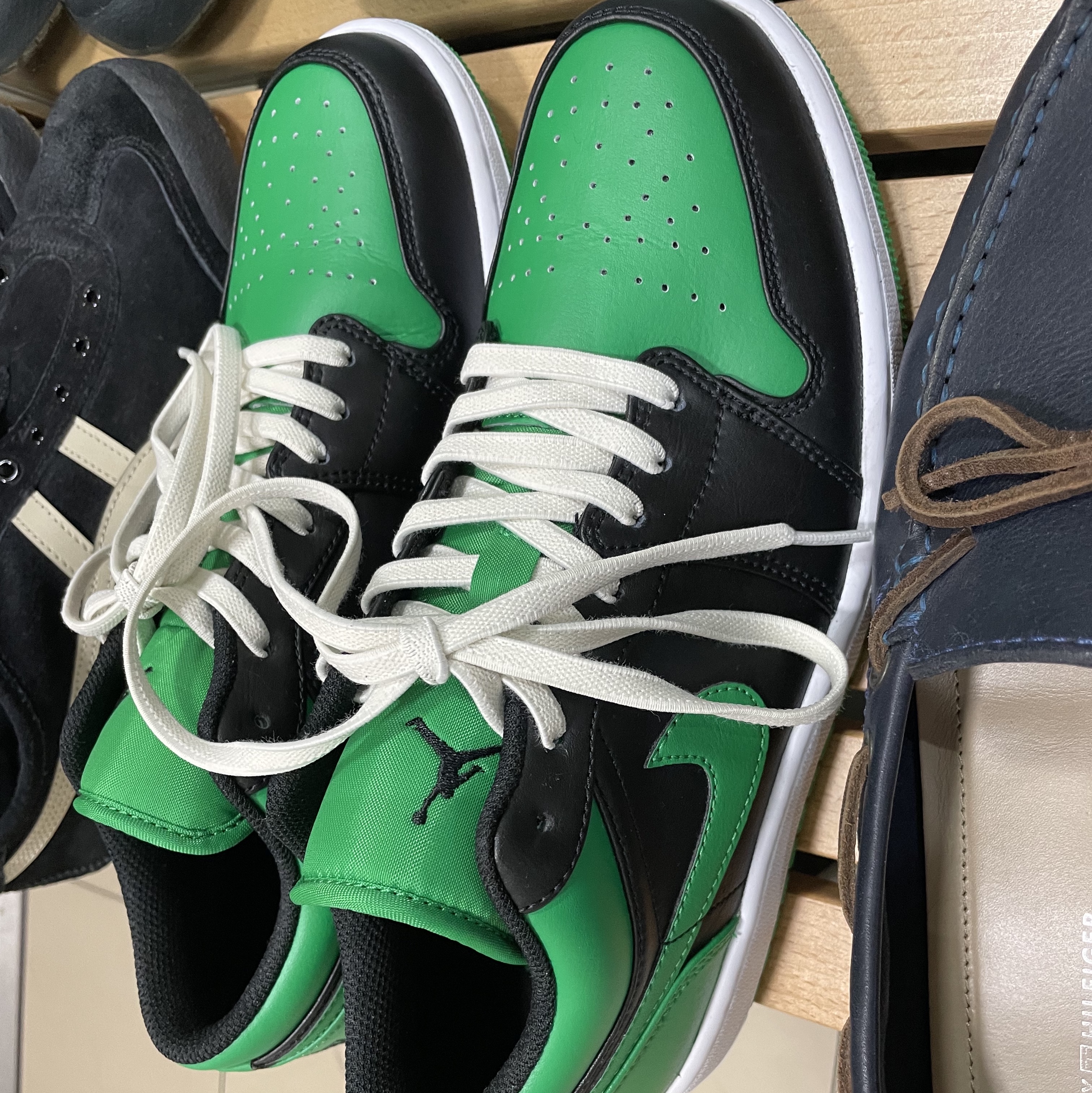 Jordan 1 Low Lucky Green 착용 스타일
