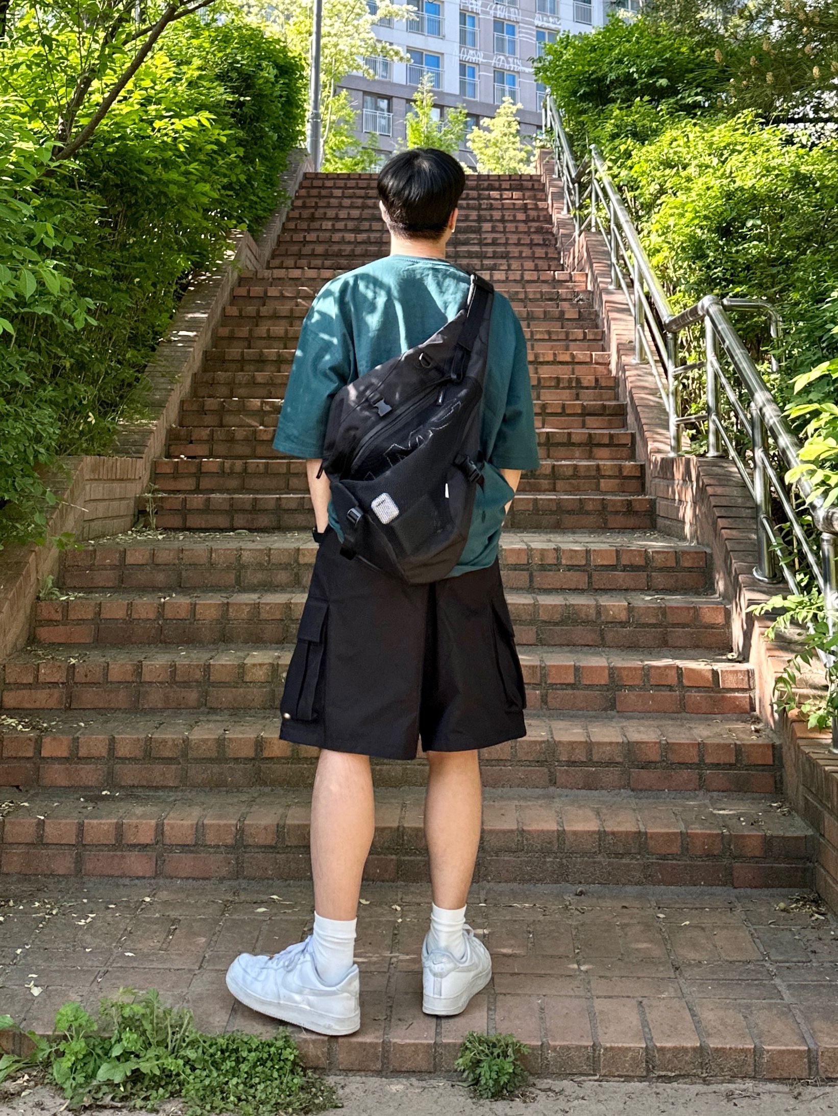 Nike Air Force 1 '07 Low White 착용 스타일 - 2