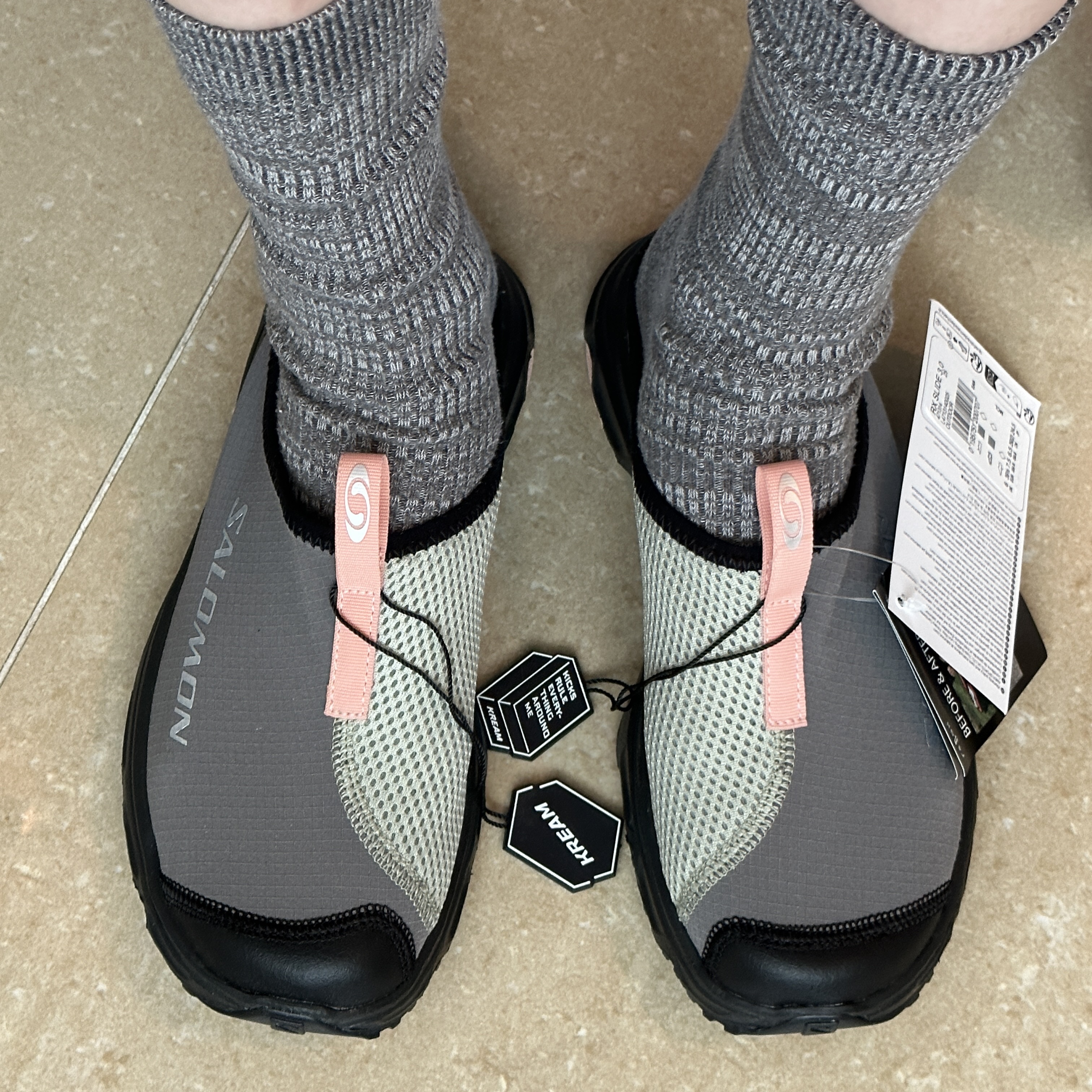 Salomon RX Slide 3.0 Pewter 착용 스타일 - 2