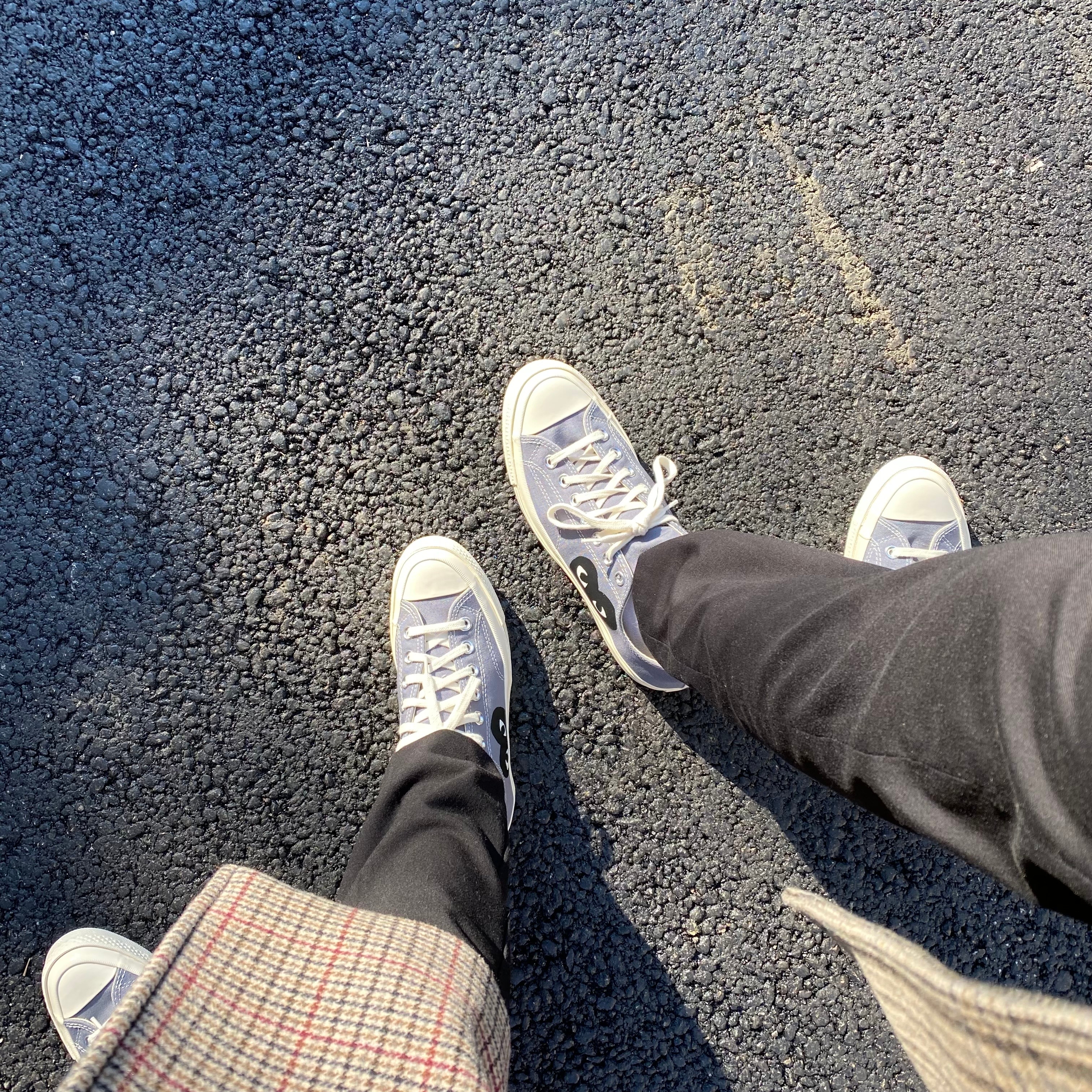 Converse x Play Comme des Garcons Chuck 70 Ox Steel Gray 착용 스타일