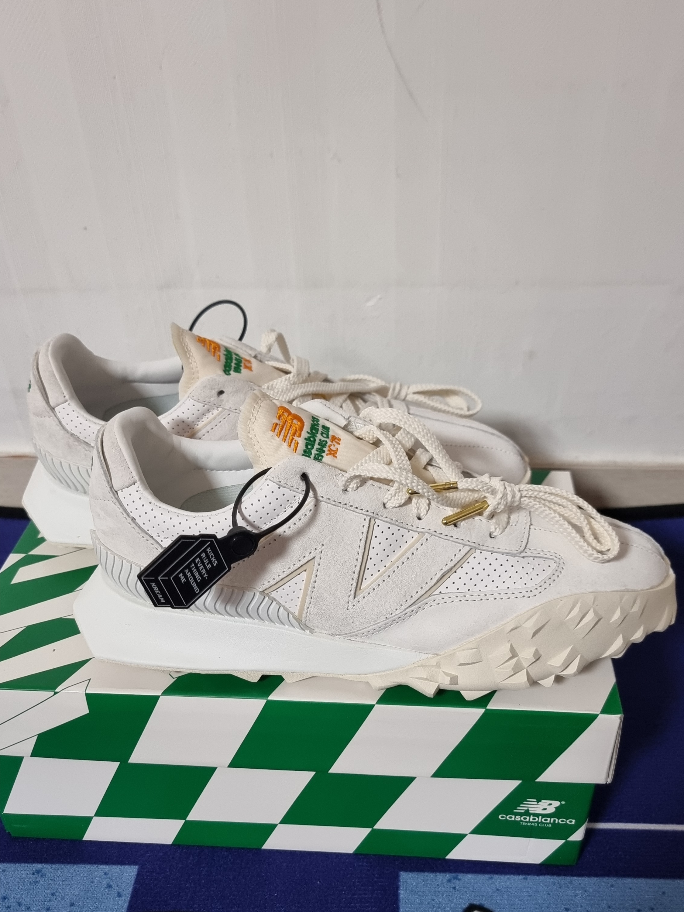 New Balance x Casablanca XC-72 Marshmallow Brilliant White 착용 스타일 - 3