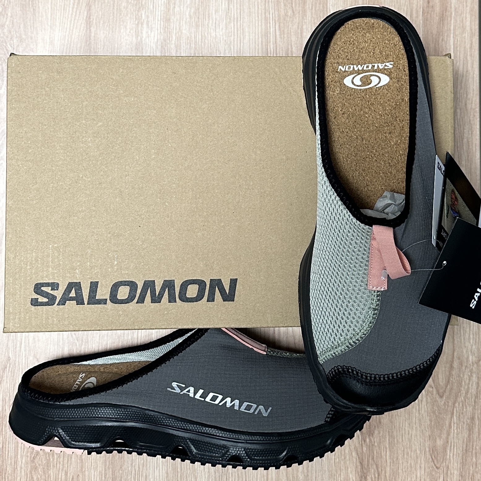 Salomon RX Slide 3.0 Pewter 착용 스타일