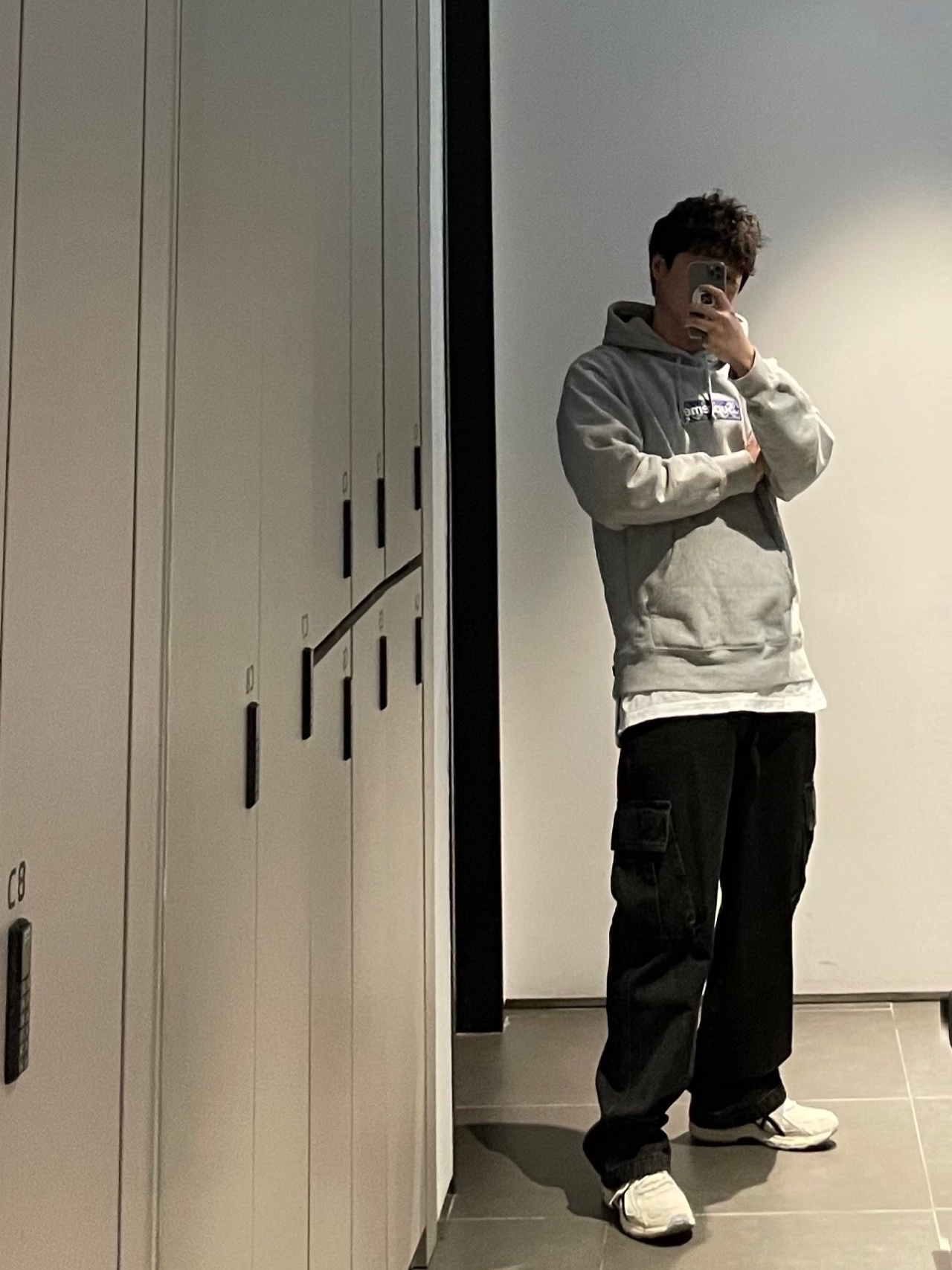 Supreme Bandana Box Logo Hooded Sweatshirt Heather Grey - 19FW, Asics Gel-Venture 6 SPS Birch French Blue 착용 스타일