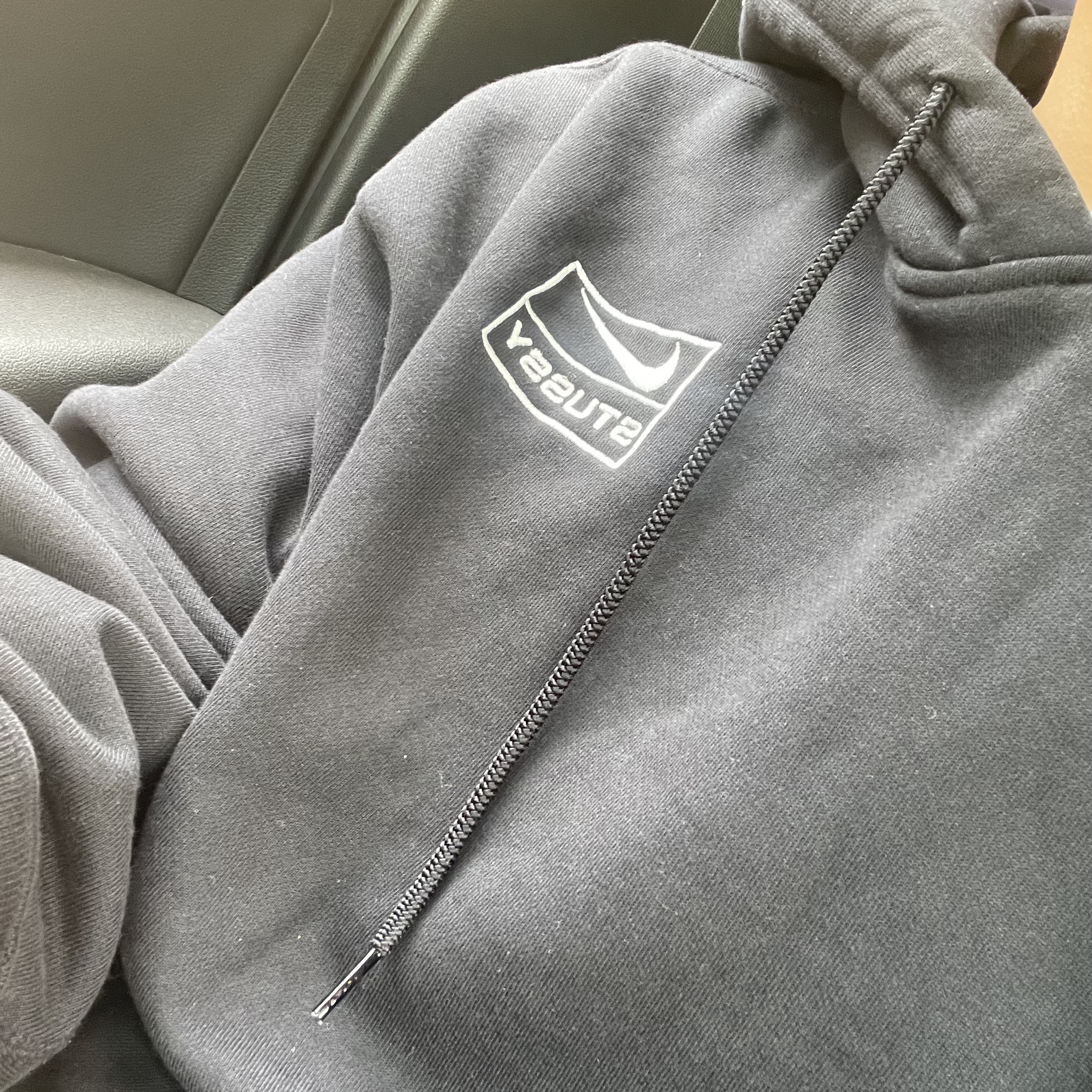 Nike x Stussy NRG RA Washed Pullover Hoodie Black (DN4029-010) 착용 스타일