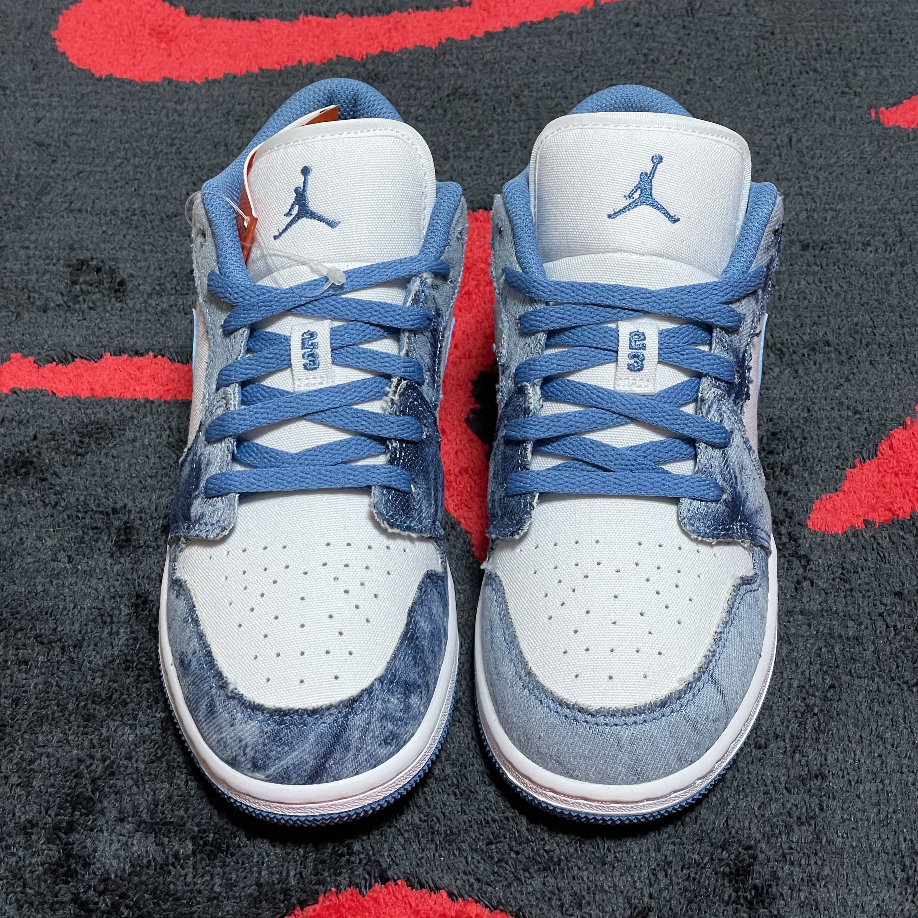 (GS) Jordan 1 Low Washed Denim 착용 스타일 - 5