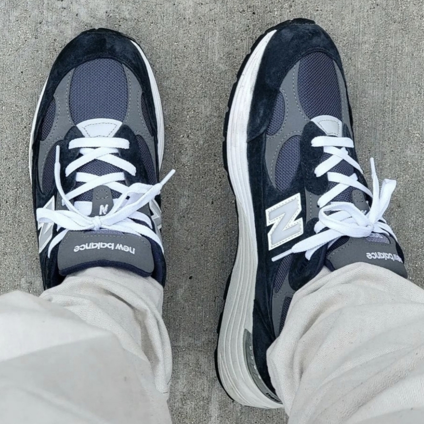 New Balance 992 Made in USA Navy 착용 스타일