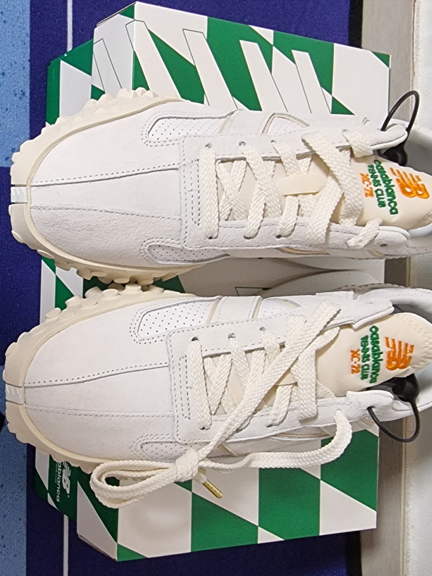 New Balance x Casablanca XC-72 Marshmallow Brilliant White 착용 스타일 - 1