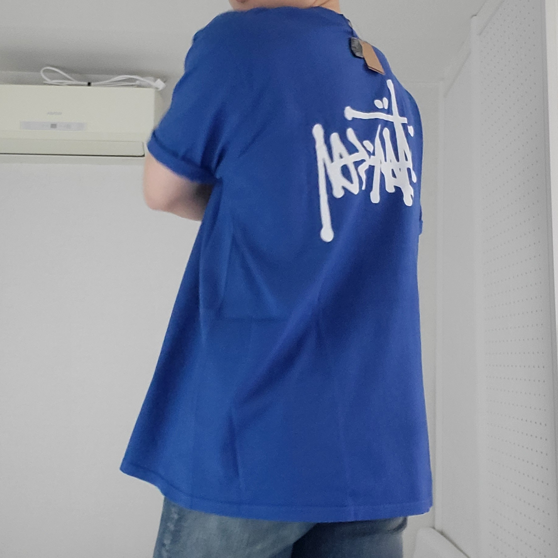 Stussy Basic Stussy Pigment Dyed T-Shirt Blue 2022 착용 스타일