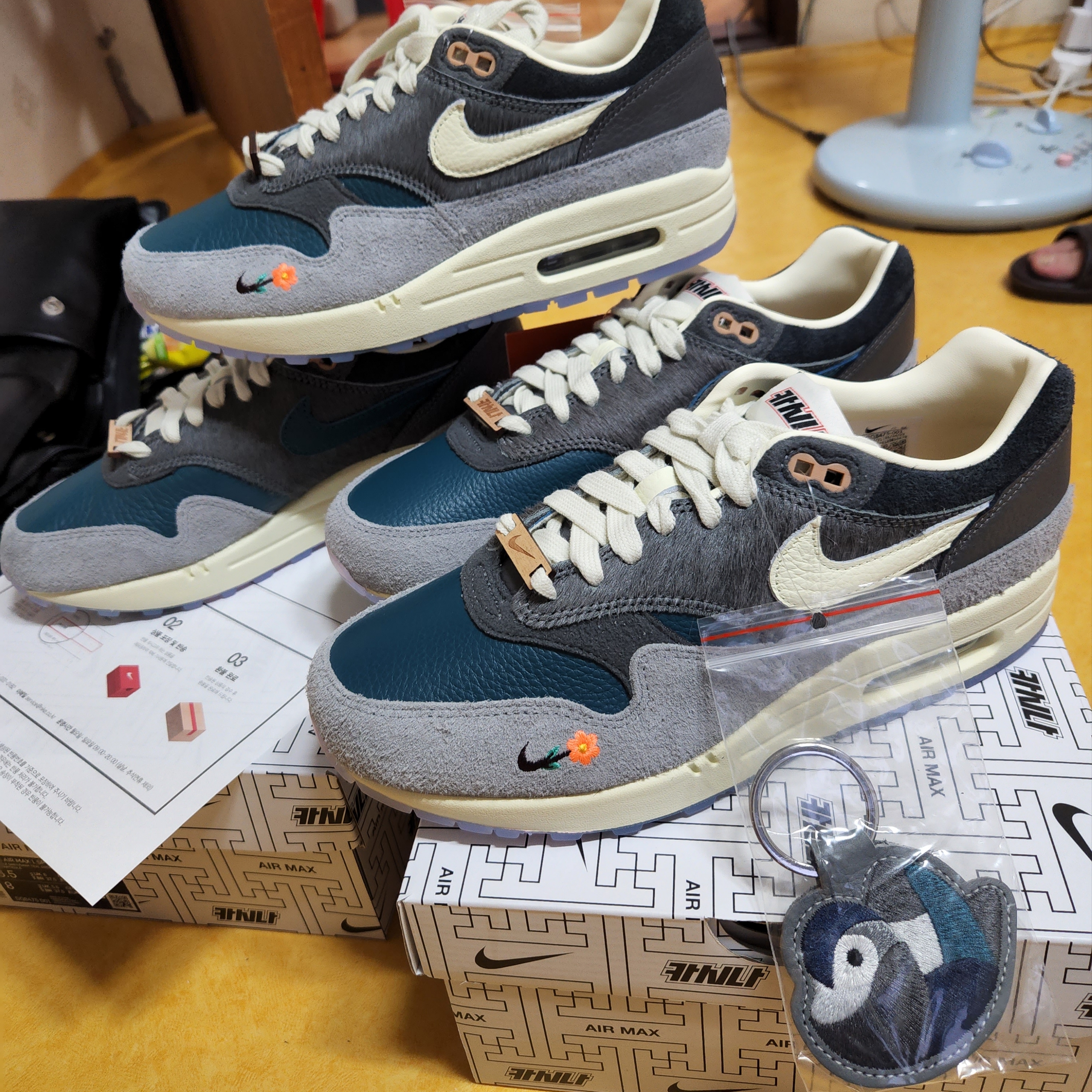 Nike x Kasina Air Max 1 SP Won-Ang Particle Grey 착용 스타일 - 2