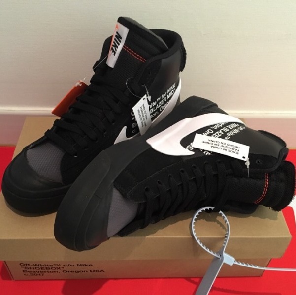Nike x Off-White Blazer Mid Grim Reaper Black 착용 스타일