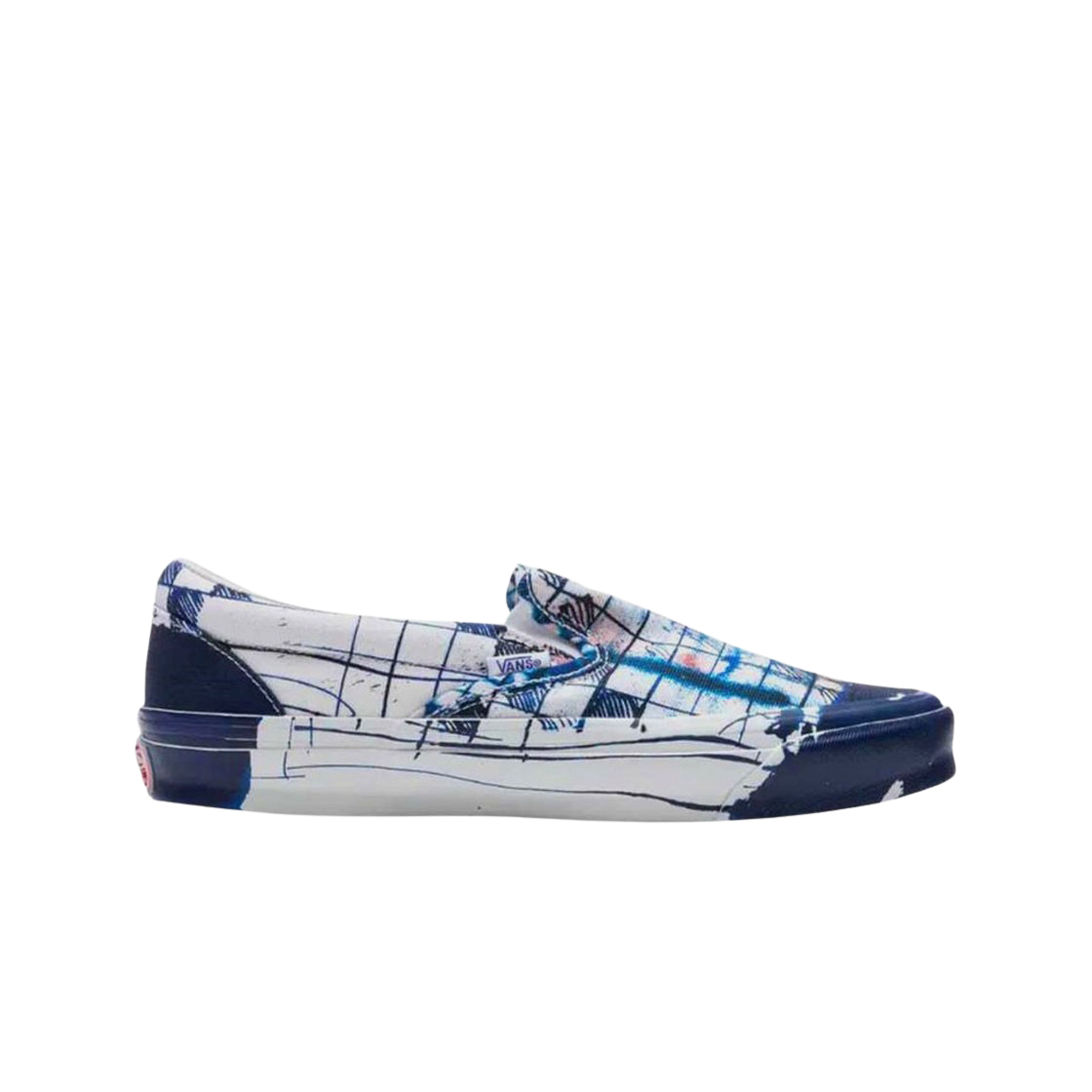 Vans Vault x Connor Tingley OG Classic Slip-On LX True White Blue 상세 이미지 1