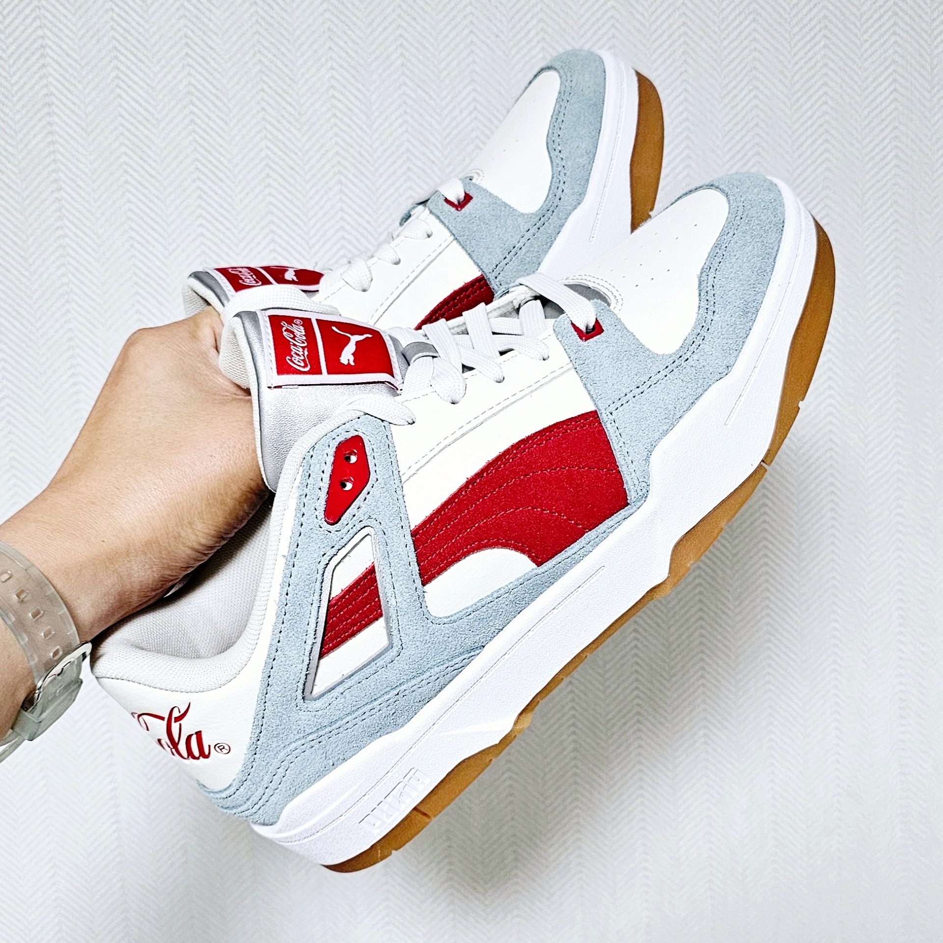 Puma x Coca-Cola Slipstream Slate Racing Red 착용 스타일 - 5