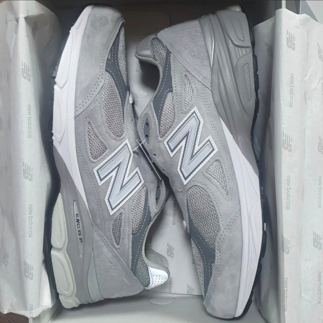 New Balance 990v3 Made in USA Grey - D Standard 착용 스타일