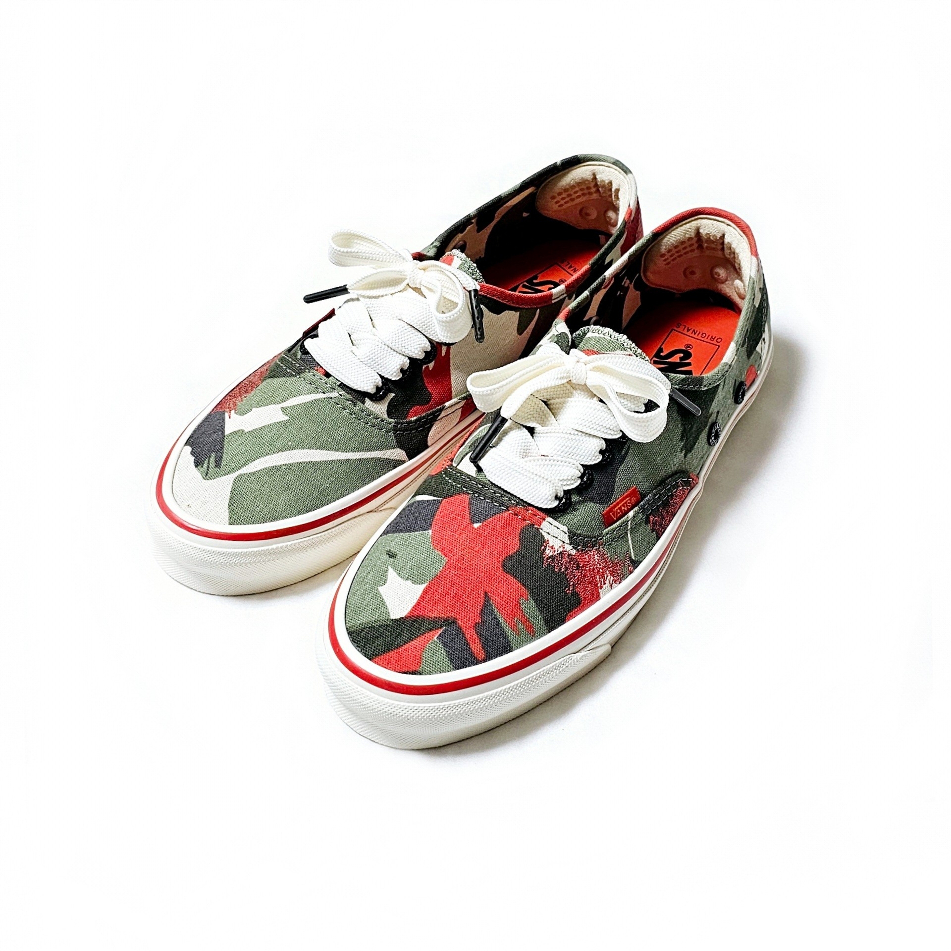 Vans Vault x Nigel Cabourn OG Authentic LX Army Green Camo 착용 스타일 - 3