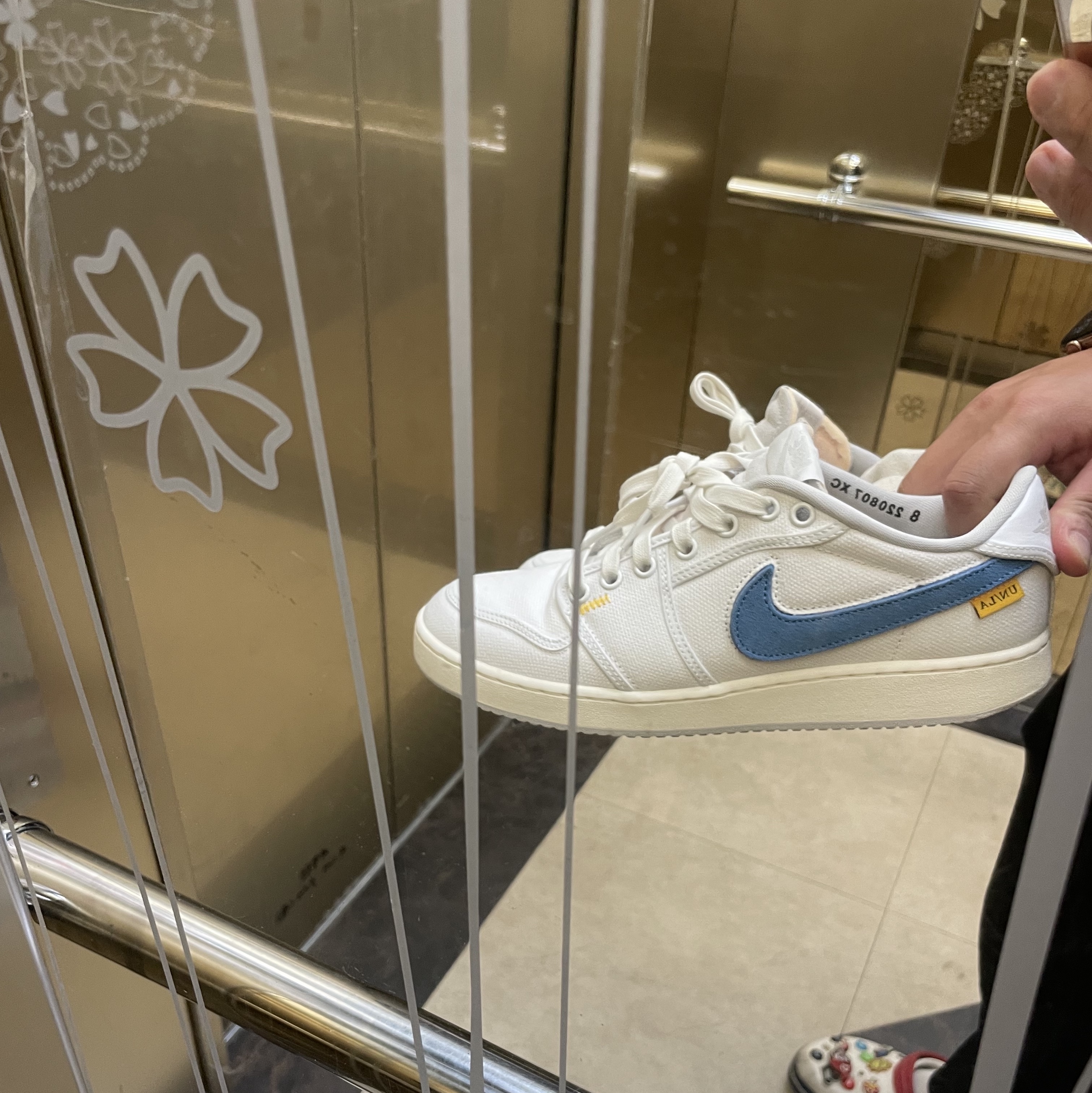 Jordan 1 x Union KO Low White 착용 스타일