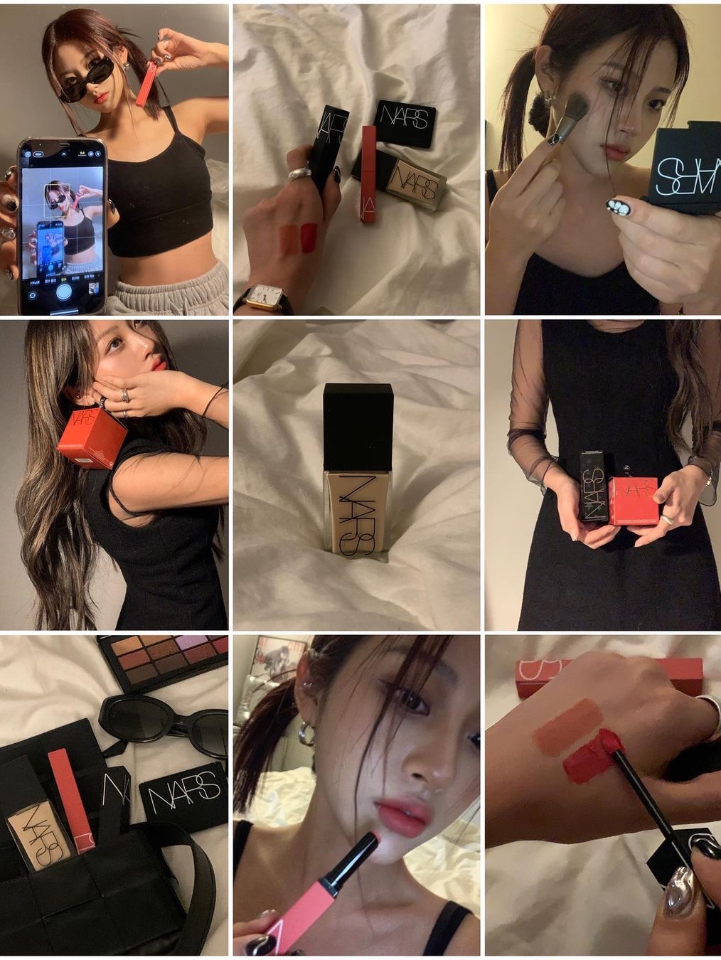 Nars Air Matte Lip Color Dragon Girl 착용 스타일