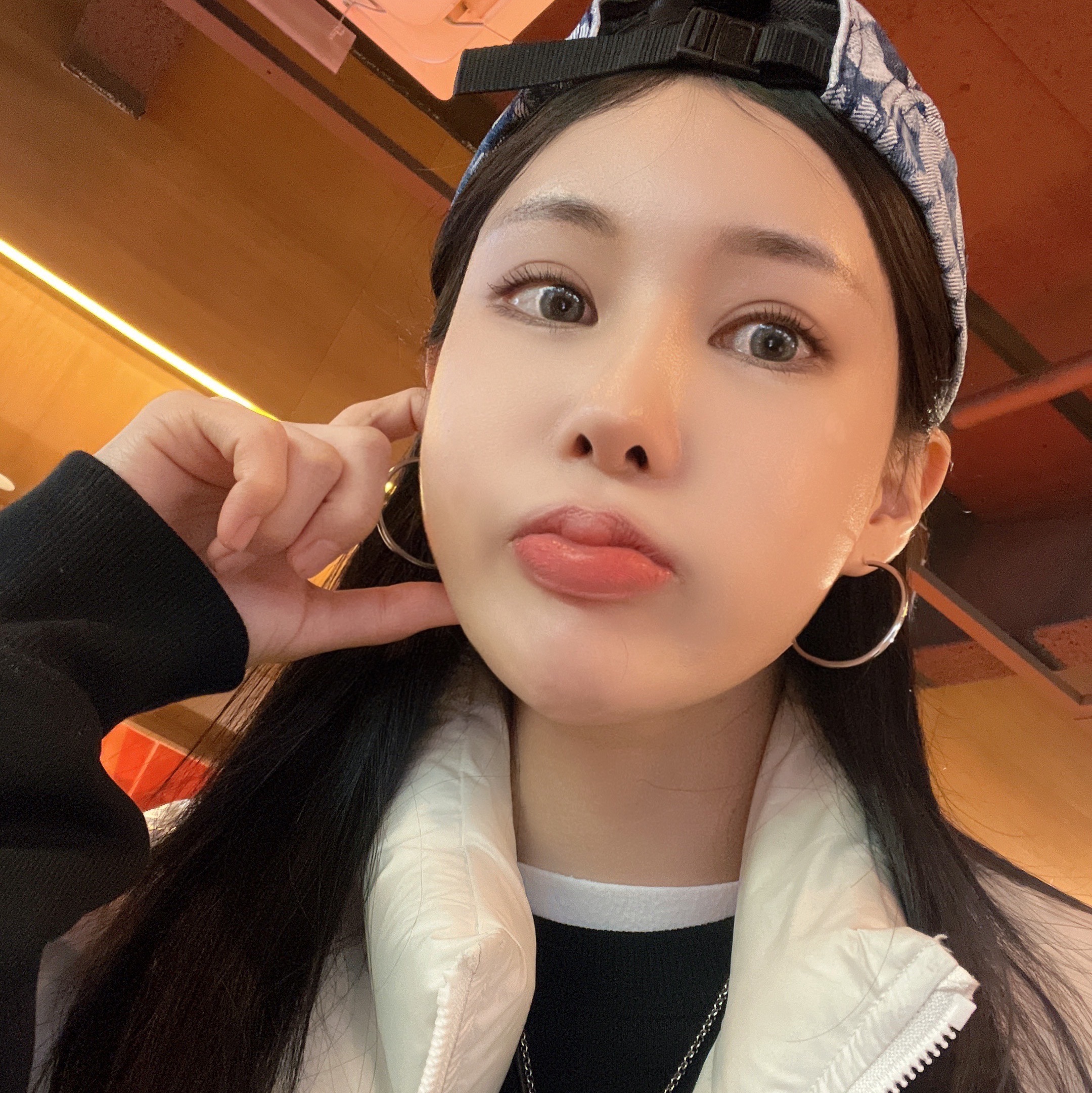 Supreme Fat Tip Jacquard Denim Camp Cap Blue - 22SS 착용 스타일 - 3