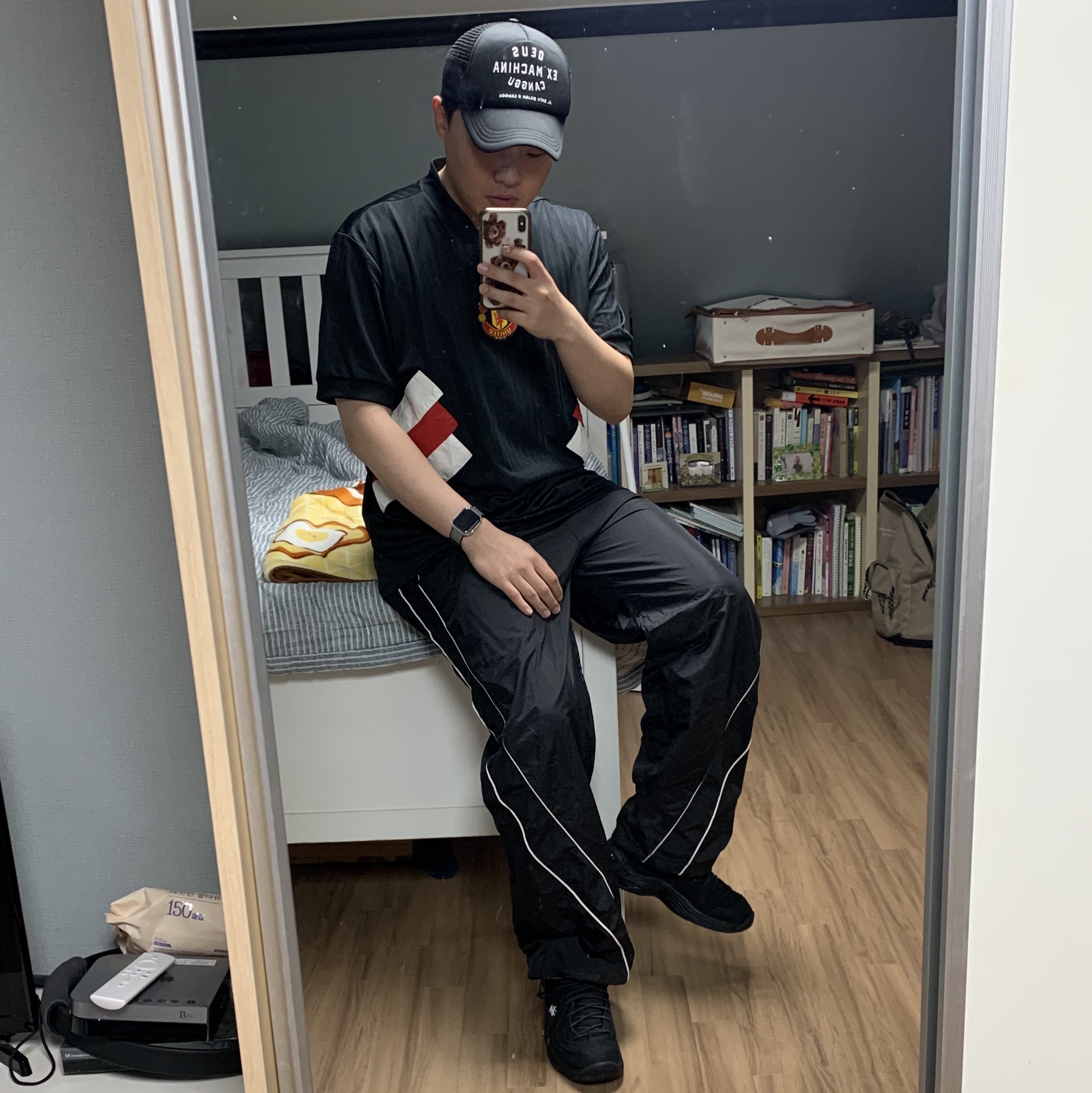 Nike x Stussy Air Penny II Black 착용 스타일
