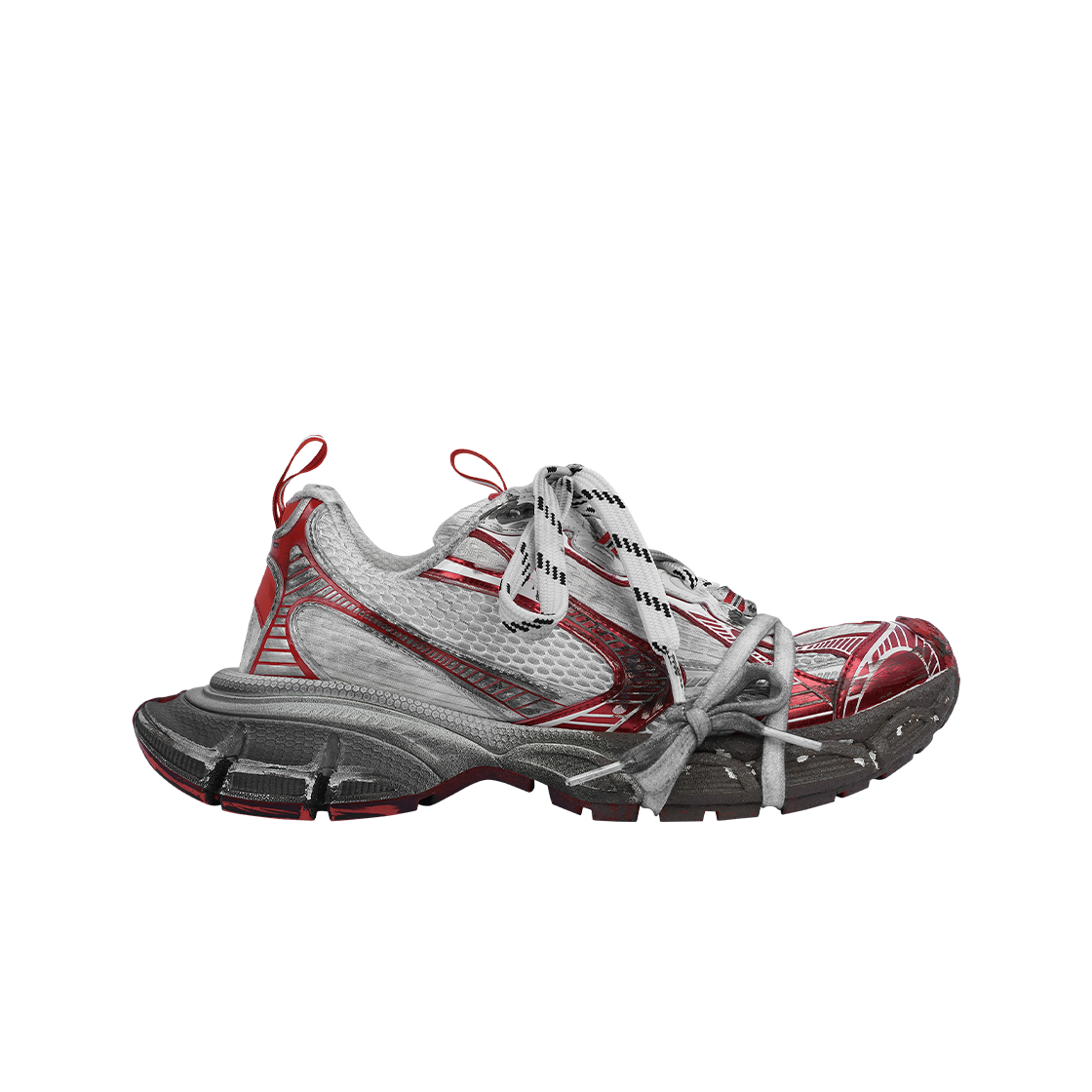 발렌시아가 3XL 스니커즈 원 아웃 화이트 레드