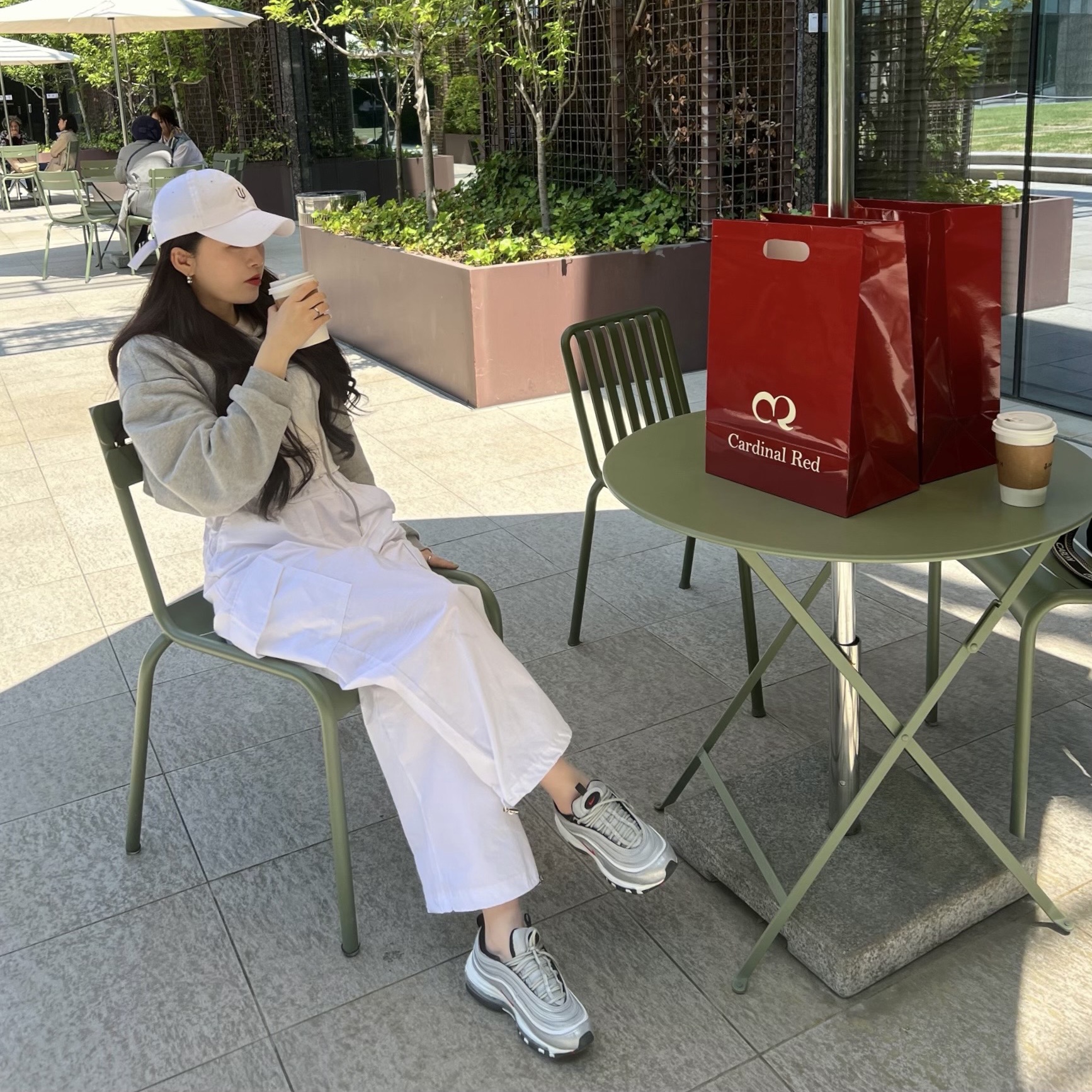 (W) Nike Air Max 97 OG Silver Bullet 2022 착용 스타일 - 1