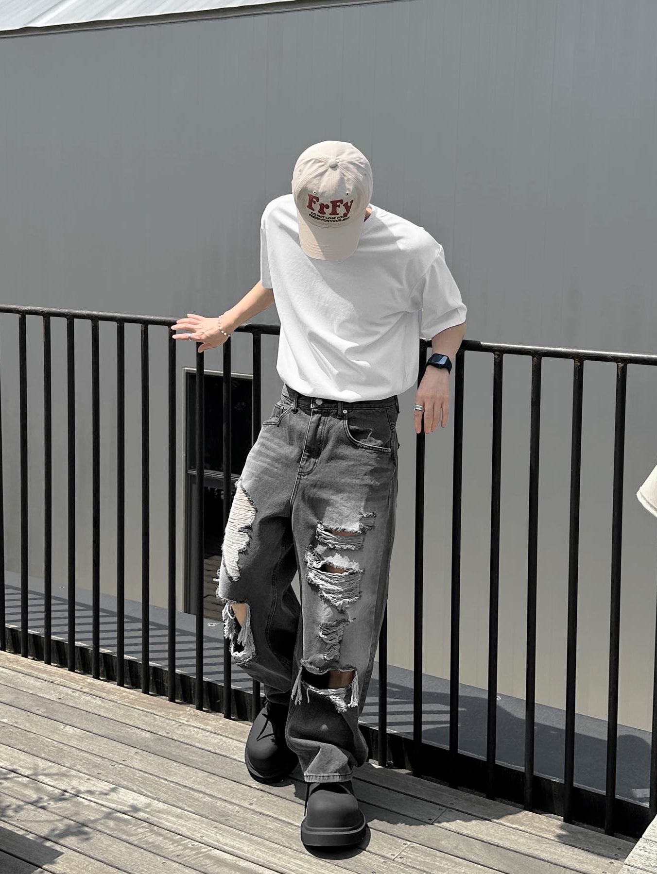 Balenciaga Steroid Derby Black 착용 스타일 - 5