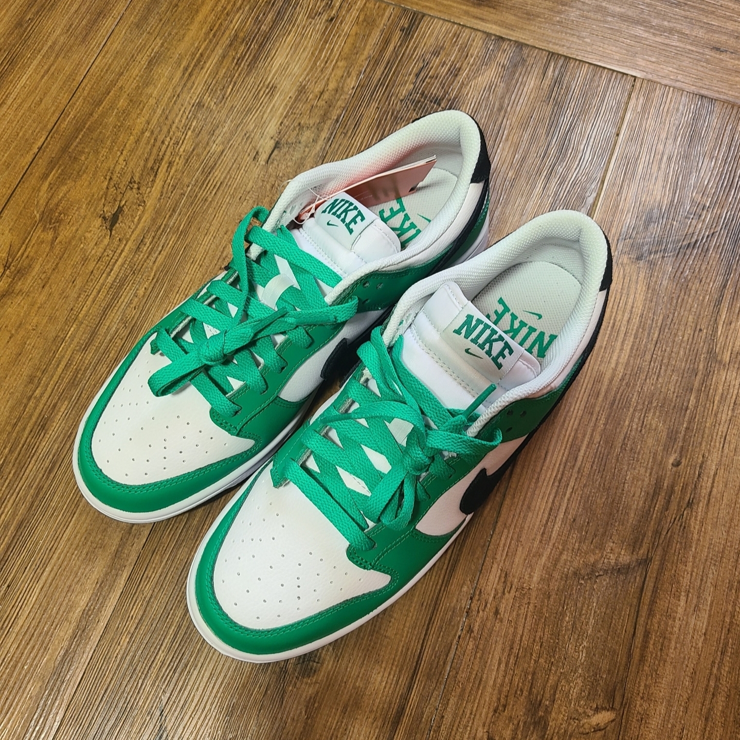 Nike Dunk Low White Green 착용 스타일 - 4