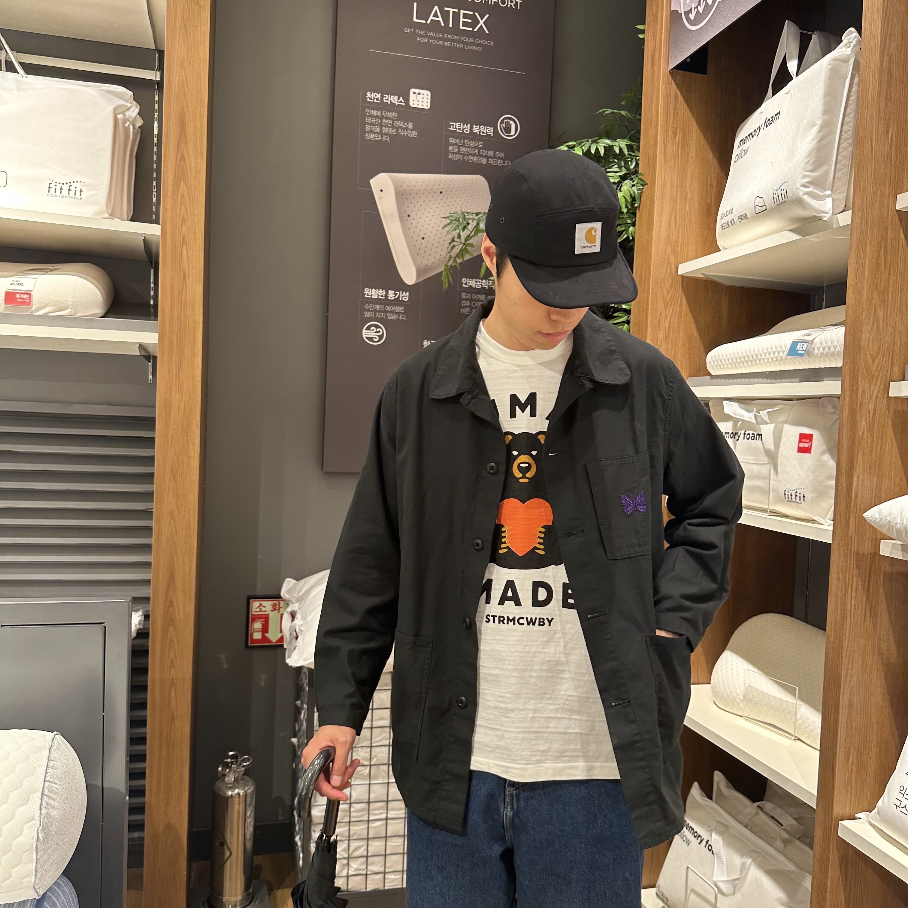 Human Made Graphic T-Shirt #13 White 착용 스타일