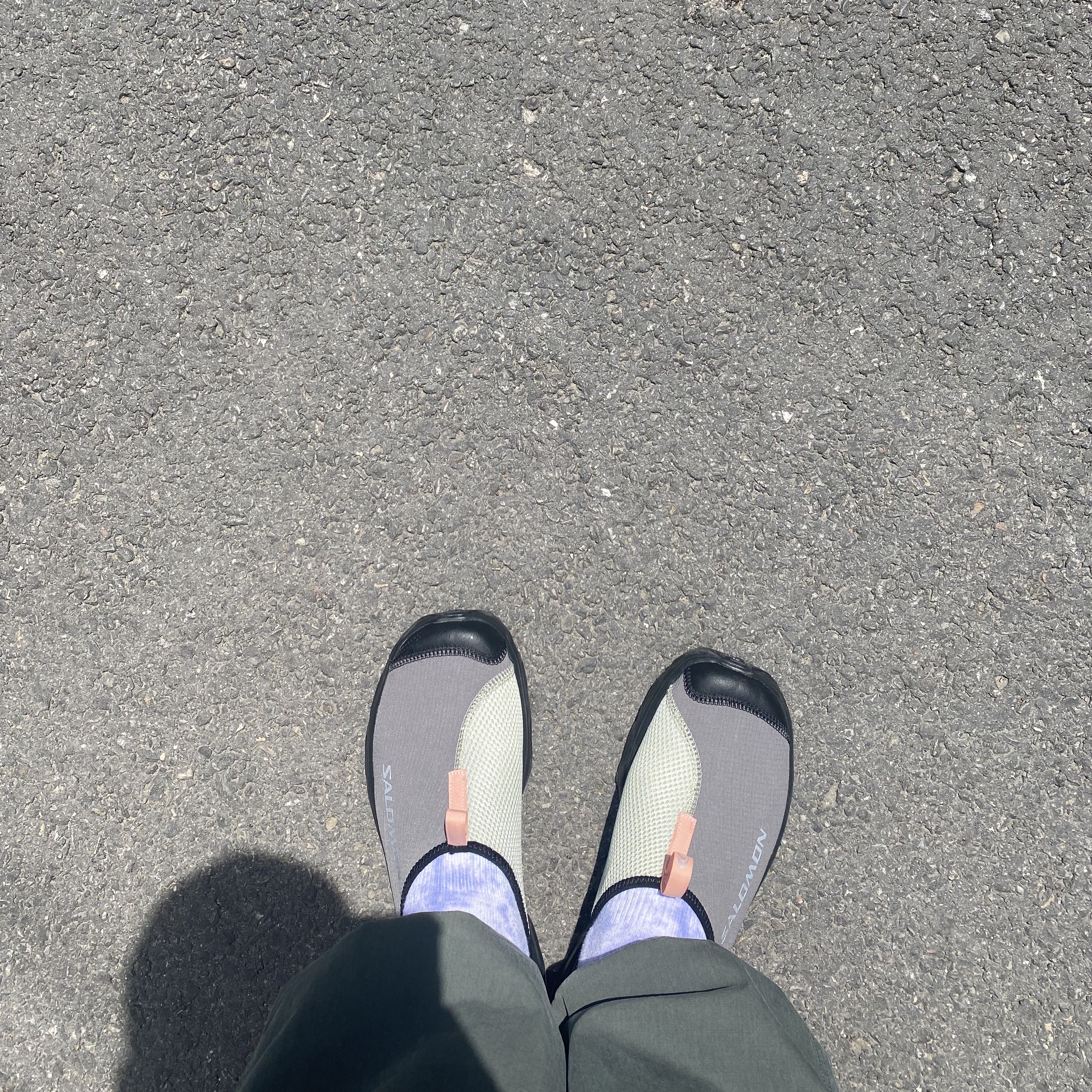 Salomon RX Slide 3.0 Pewter 착용 스타일