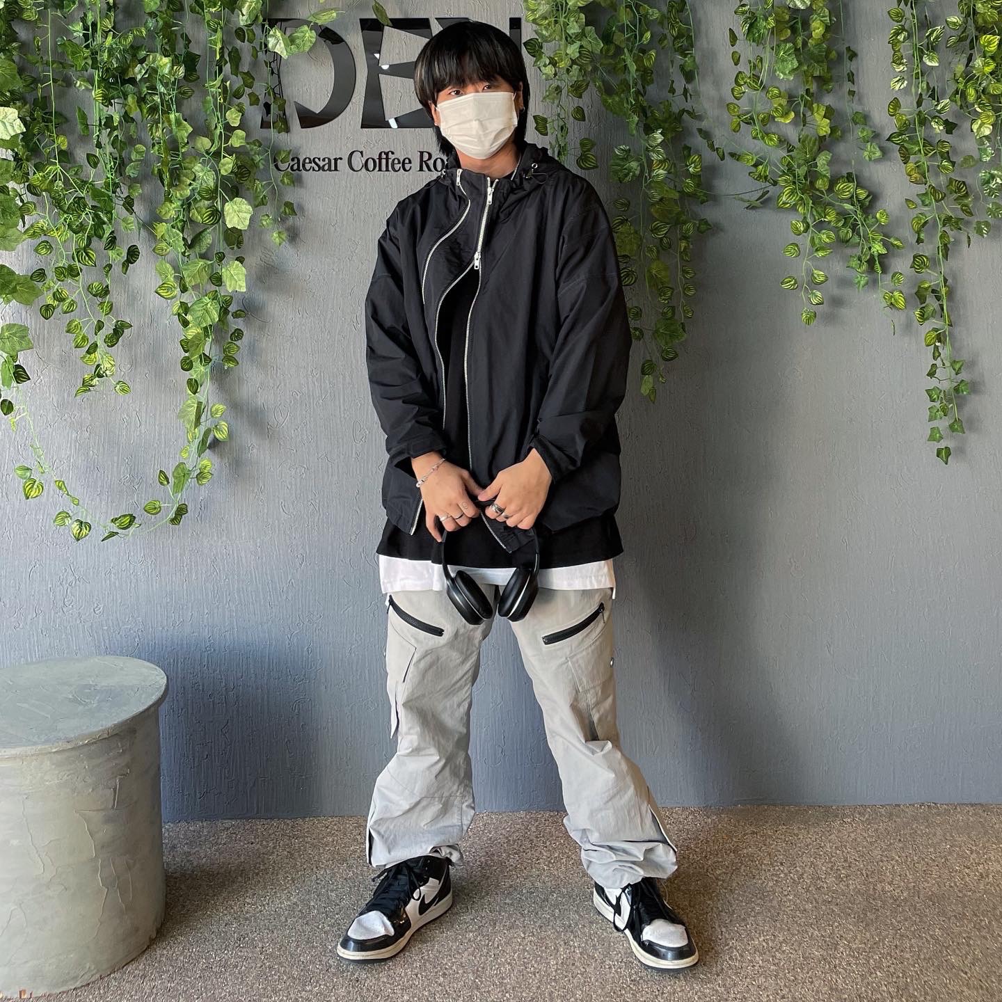 Jordan 1 Mid SE ASW Black 착용 스타일 - 3
